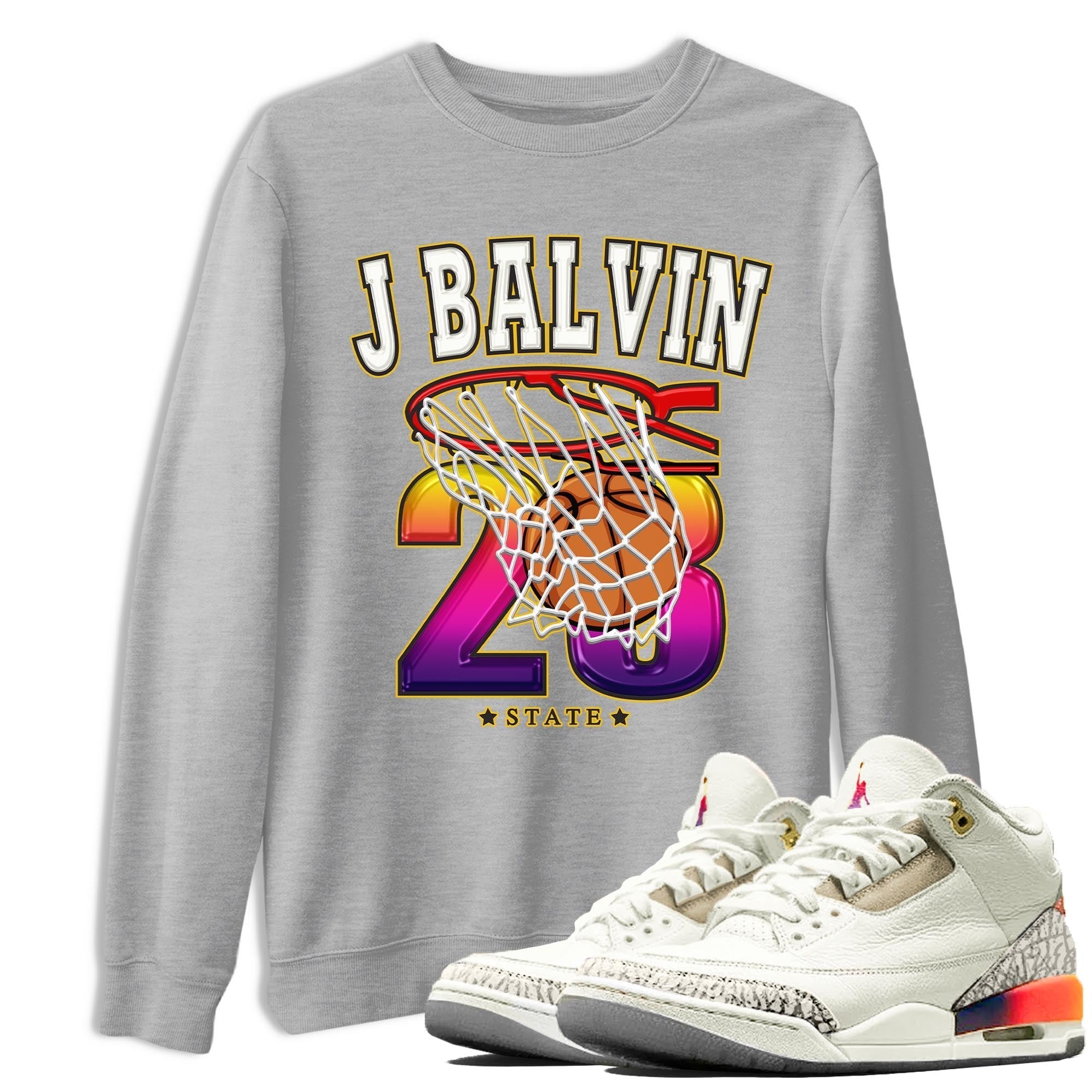 Basketball snkmatch Tee - Air Jordan 3 J Balvin