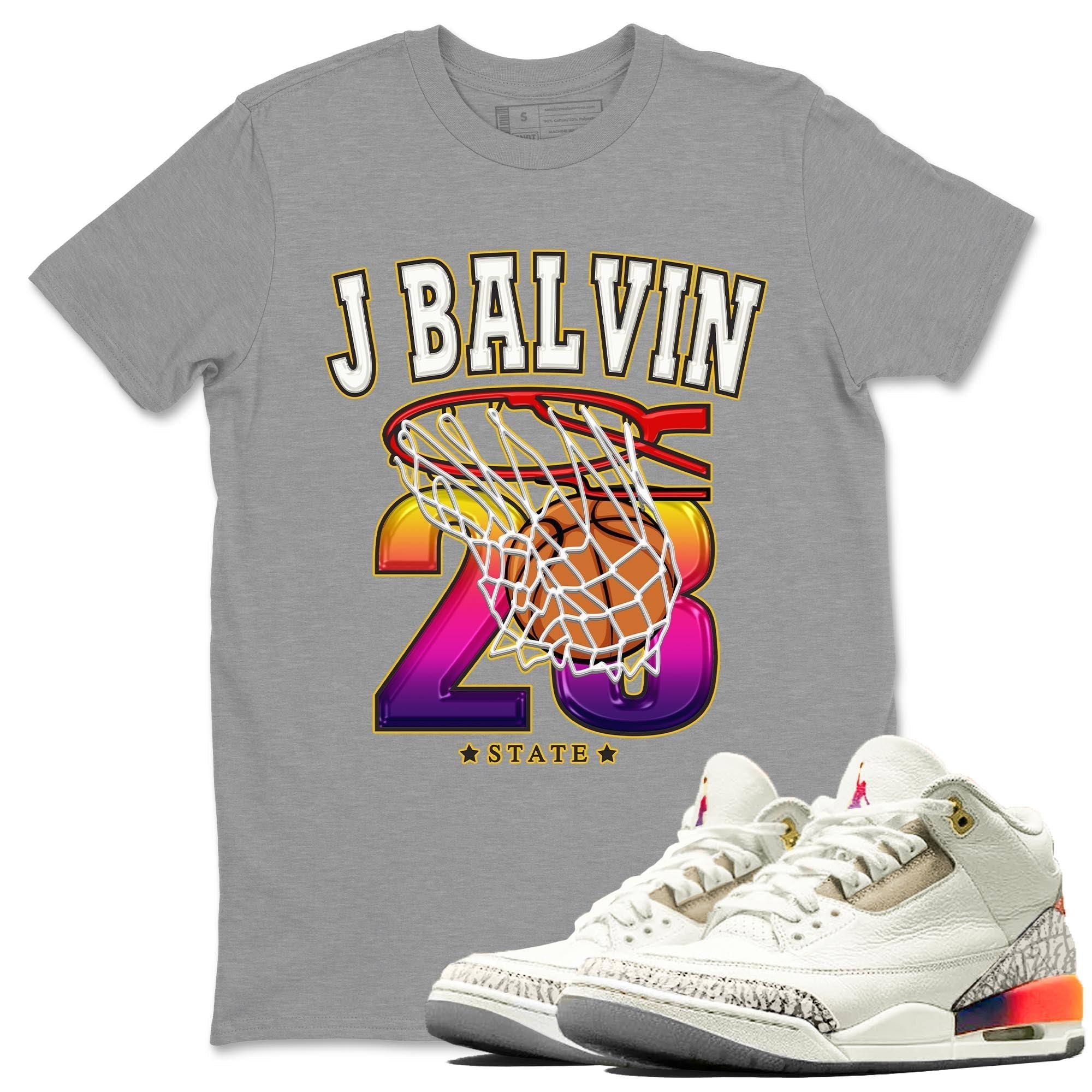 Basketball snkmatch Tee - Air Jordan 3 J Balvin