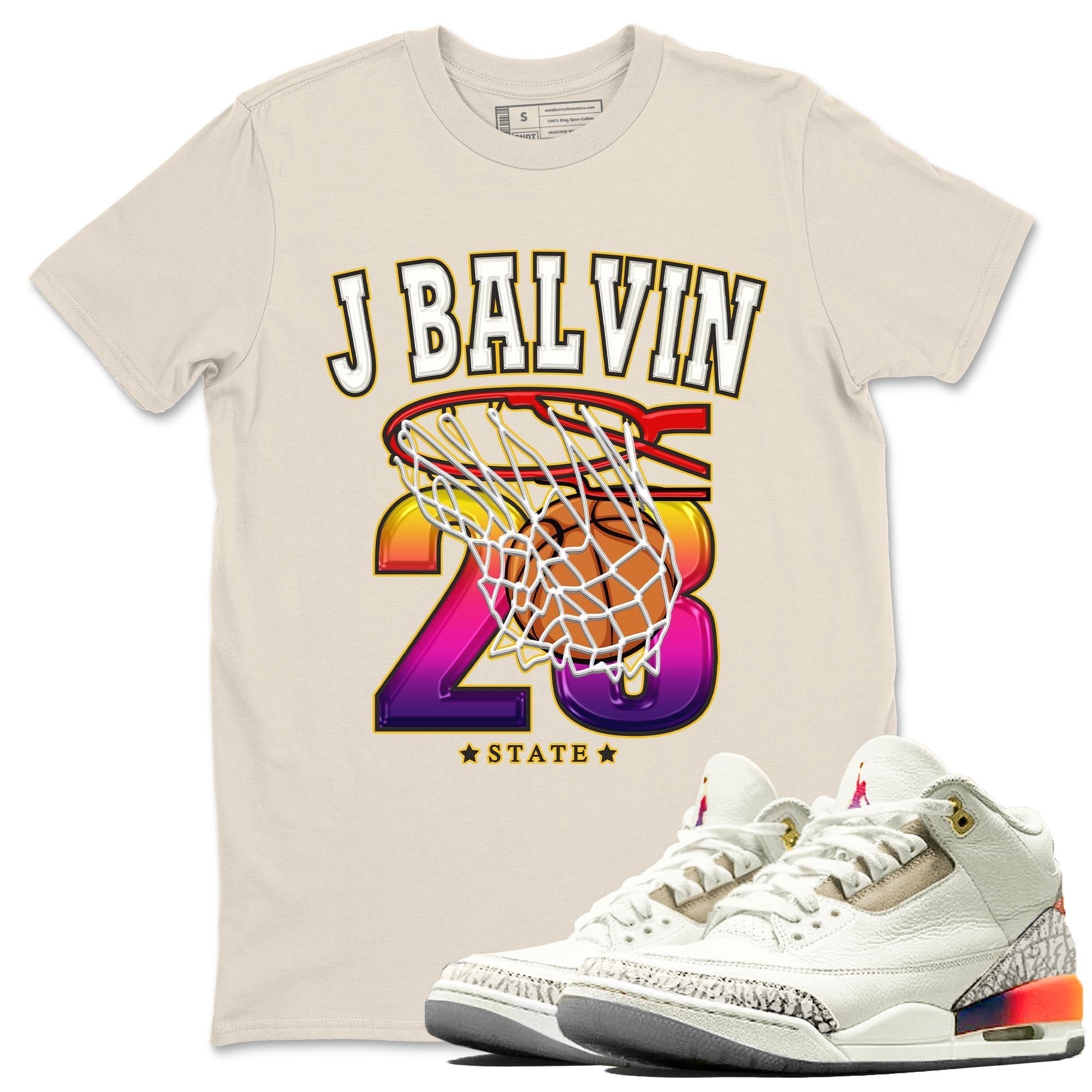 Basketball snkmatch Tee - Air Jordan 3 J Balvin