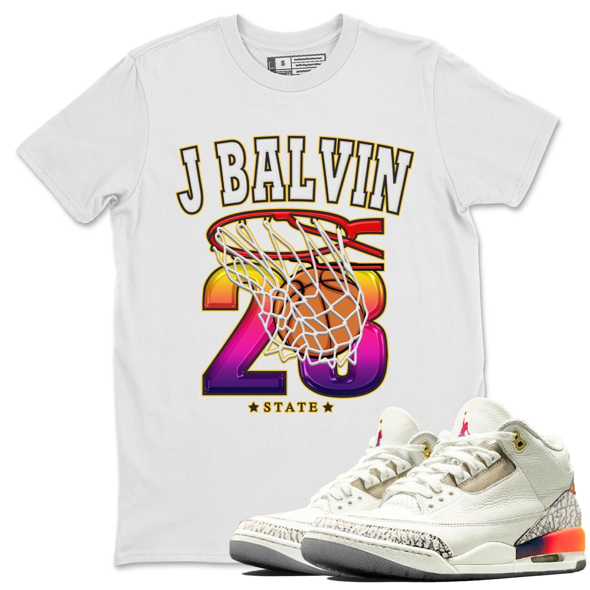 Basketball snkmatch Tee - Air Jordan 3 J Balvin
