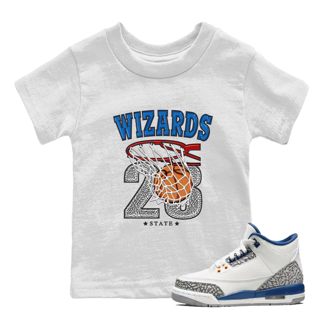 Basketball Kids Tops - Air Jordan 3 Wizards