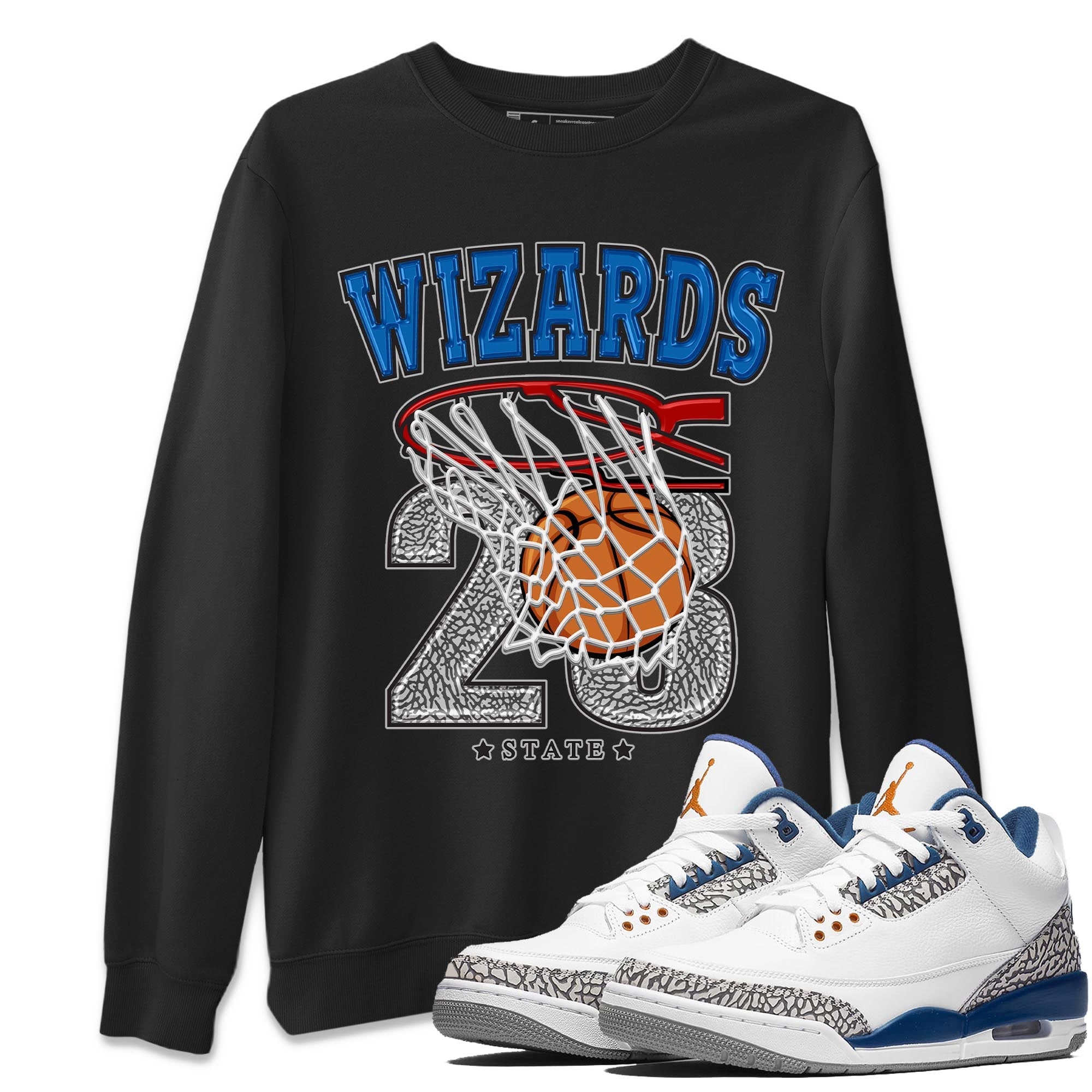 Basketball Unisex Tops - Air Jordan 3 Wizards