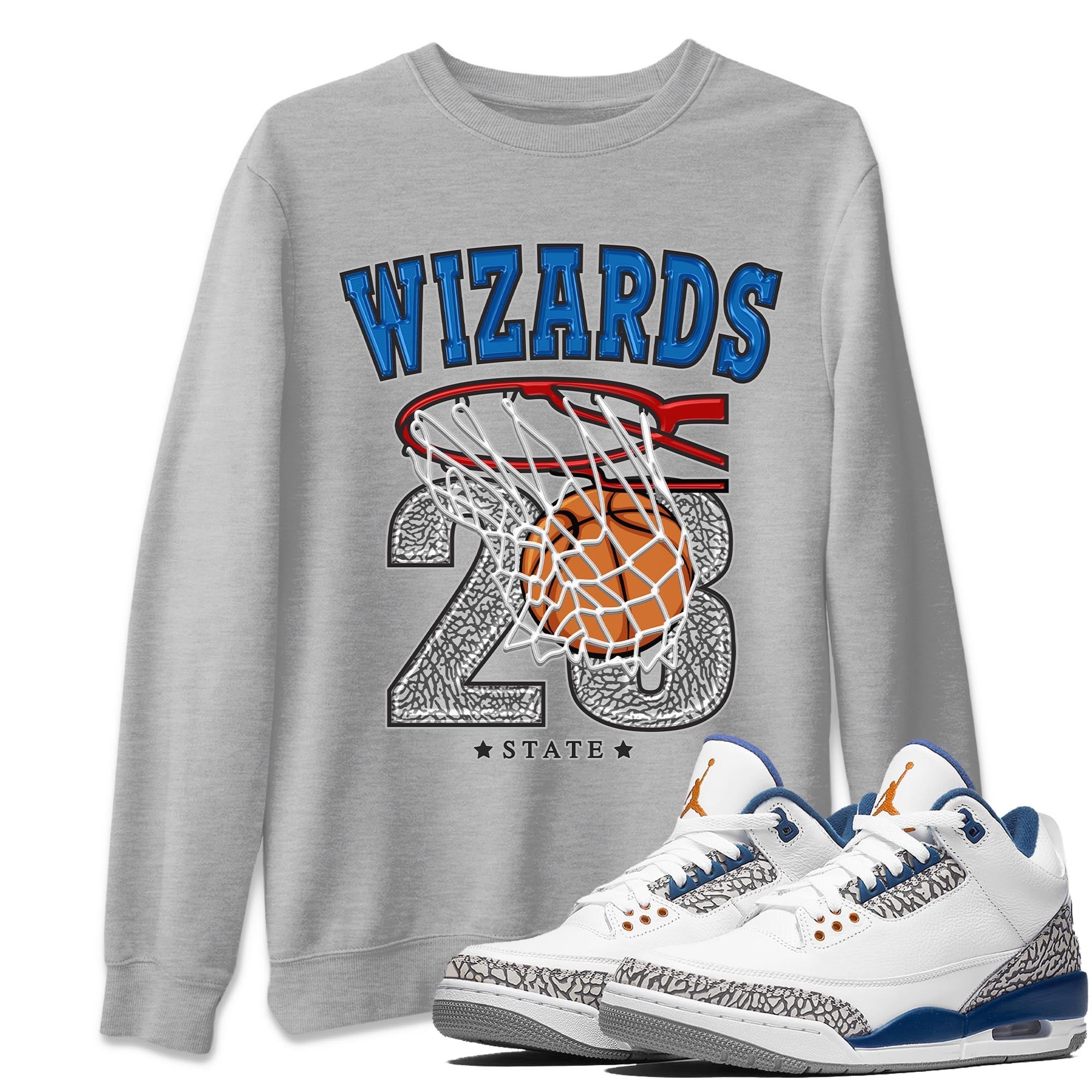 Basketball Unisex Tops - Air Jordan 3 Wizards