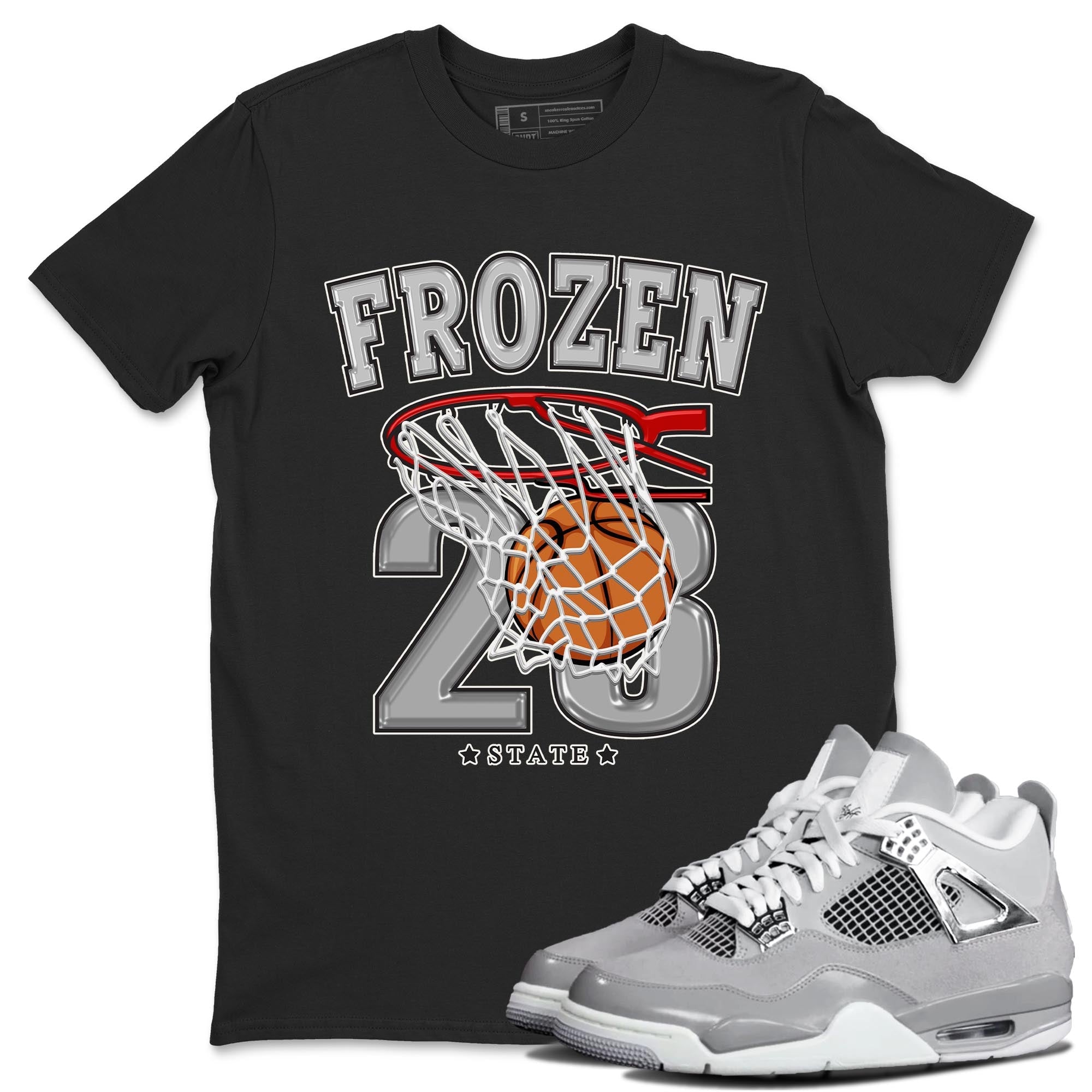 Basketball snkmatch Tee - Air Jordan 4 Frozen Moments
