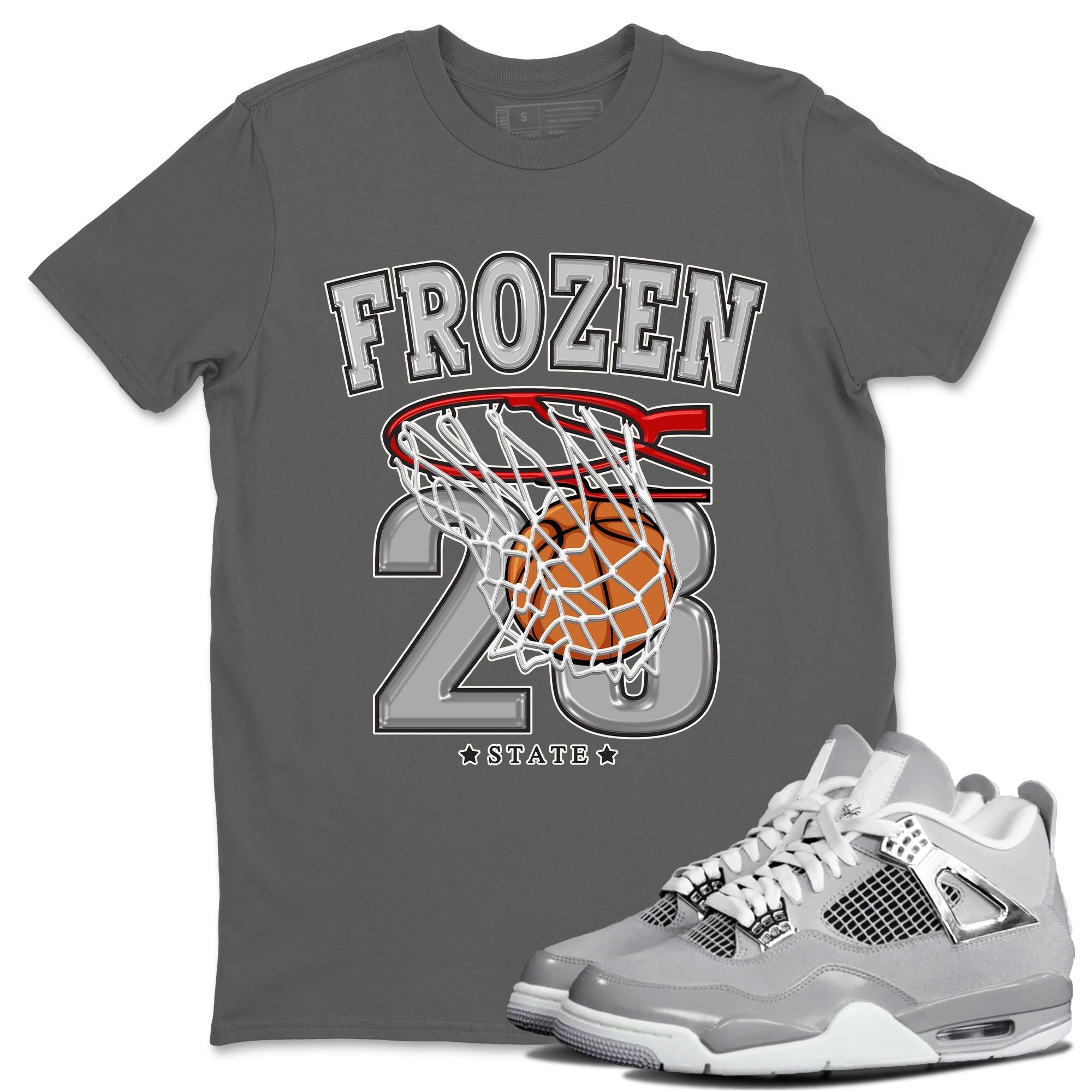 Basketball snkmatch Tee - Air Jordan 4 Frozen Moments