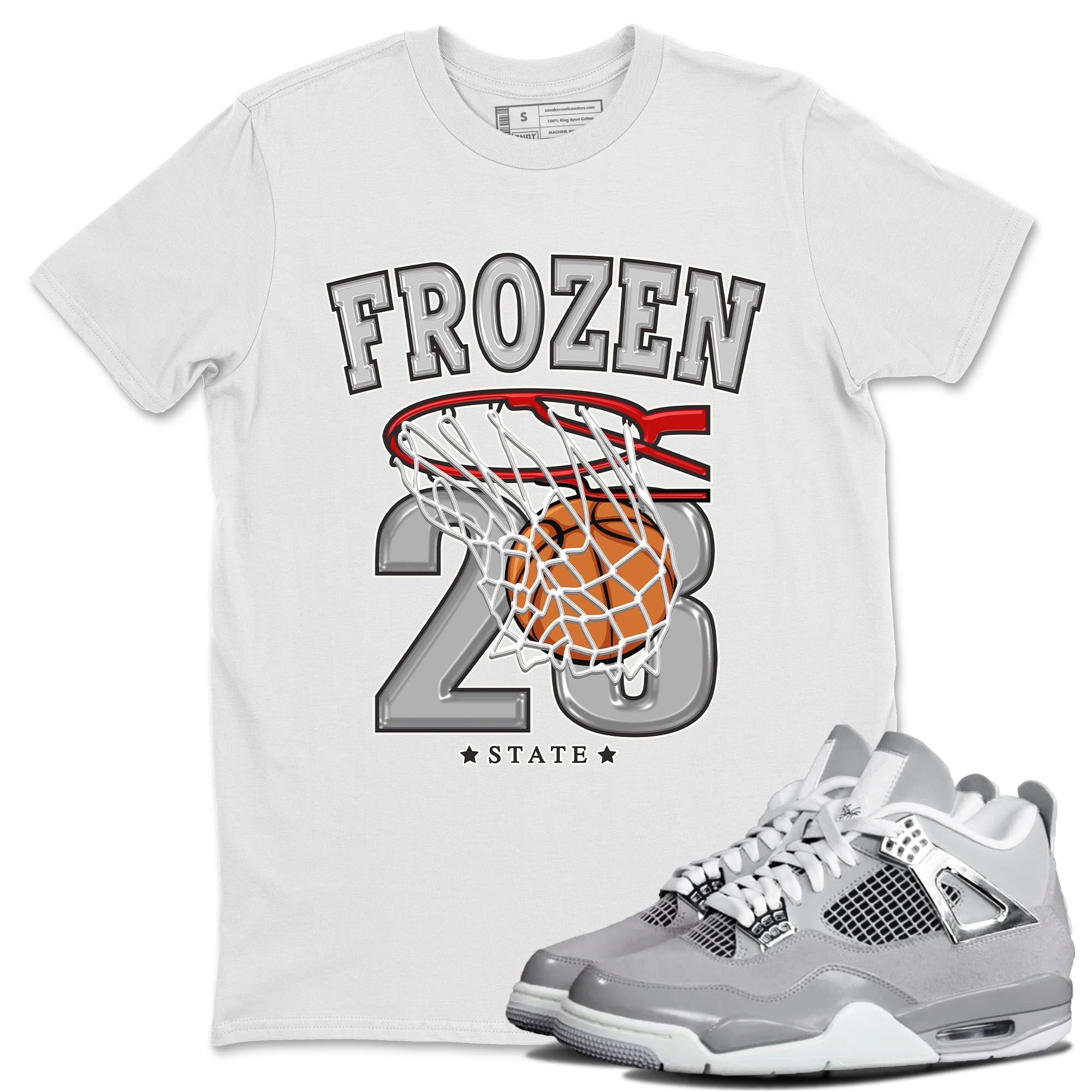 Basketball snkmatch Tee - Air Jordan 4 Frozen Moments