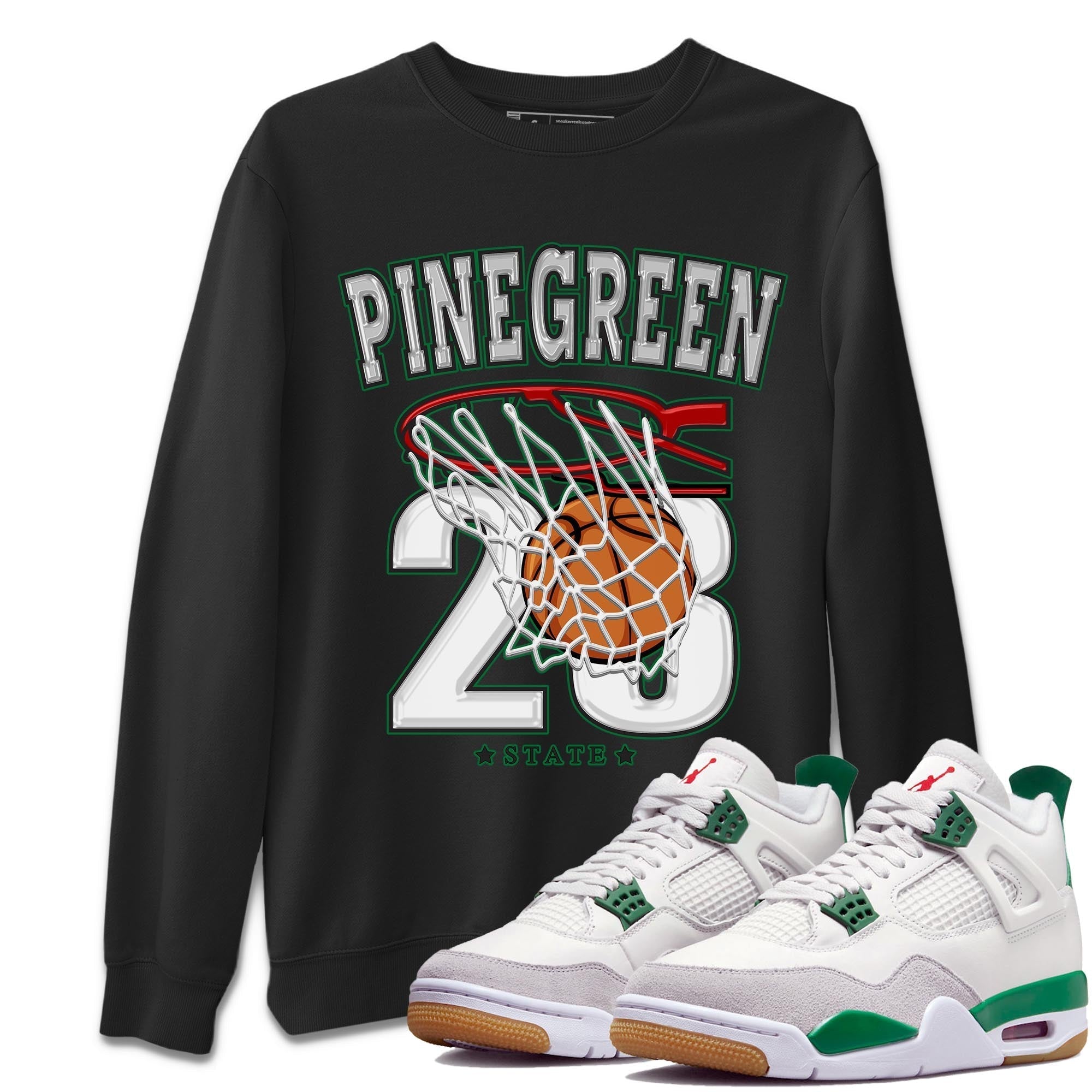 Basketball Unisex Tops - Air Jordan 4 Pine Green