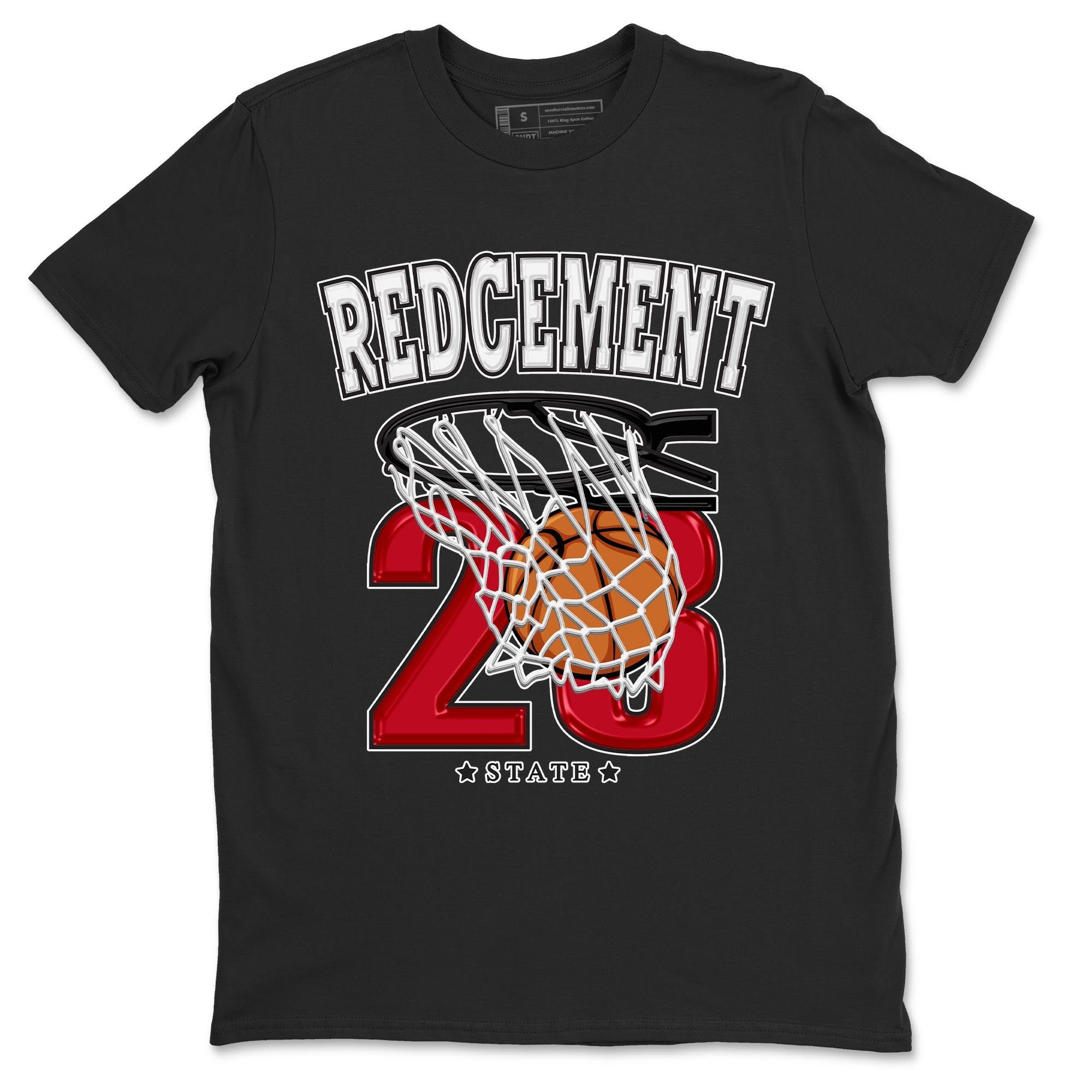 Basketball snkmatch Tee - Air Jordan 4 Red Cement