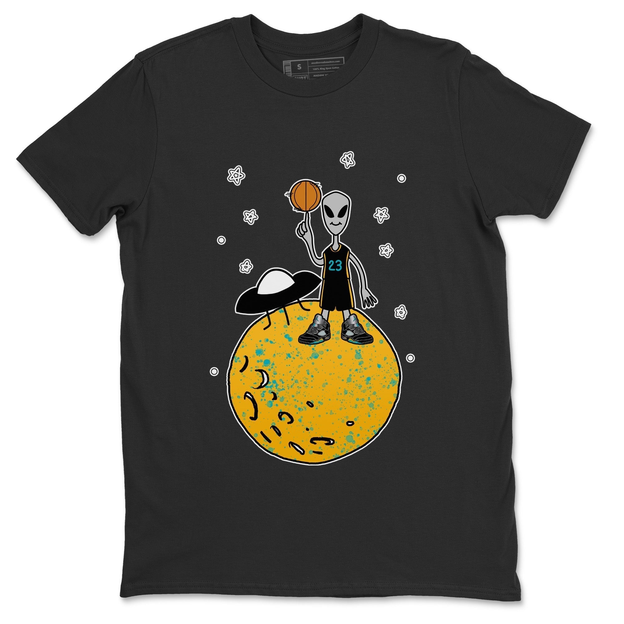 Basketball Alien Unisex Tops - Air Jordan 5 Aqua