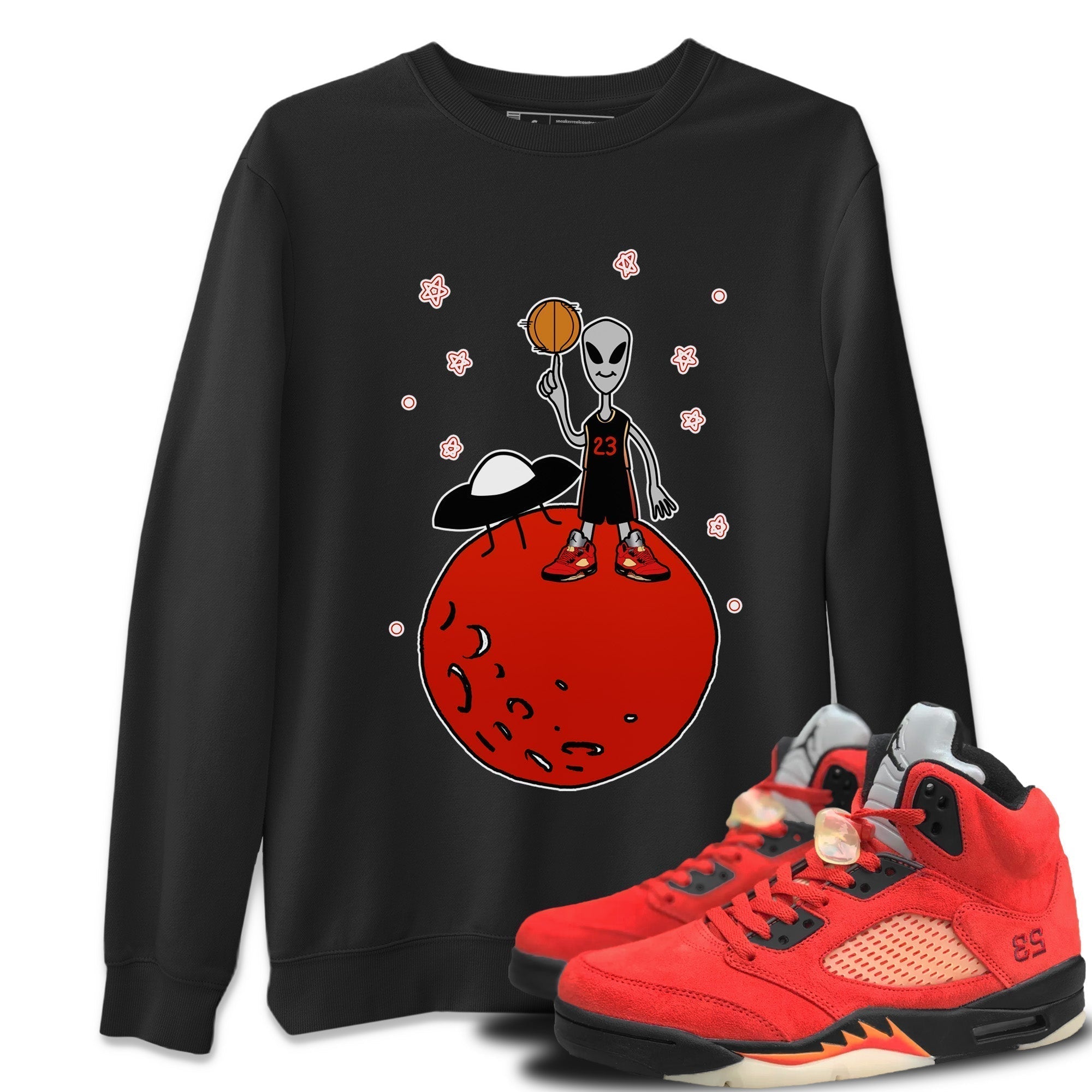 Basketball Alien Unisex Tops - Air Jordan 5 Mars For Her
