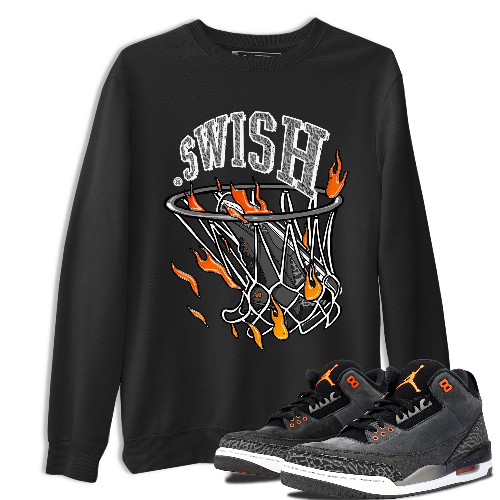 Basketball Hoop snkmatch Tee - Air Jordan 3 Fear