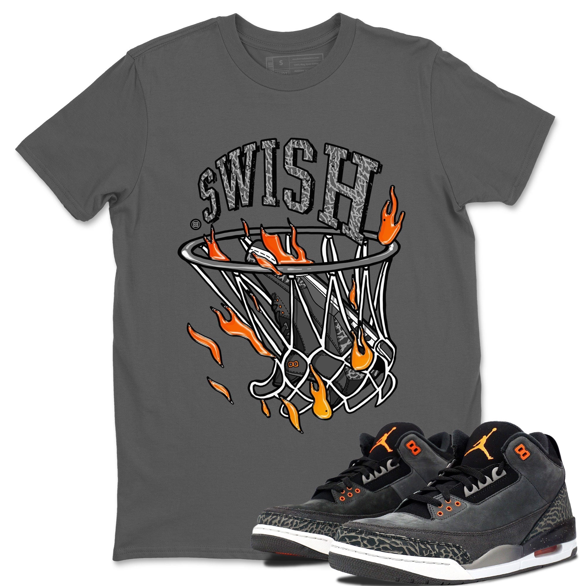 Basketball Hoop snkmatch Tee - Air Jordan 3 Fear