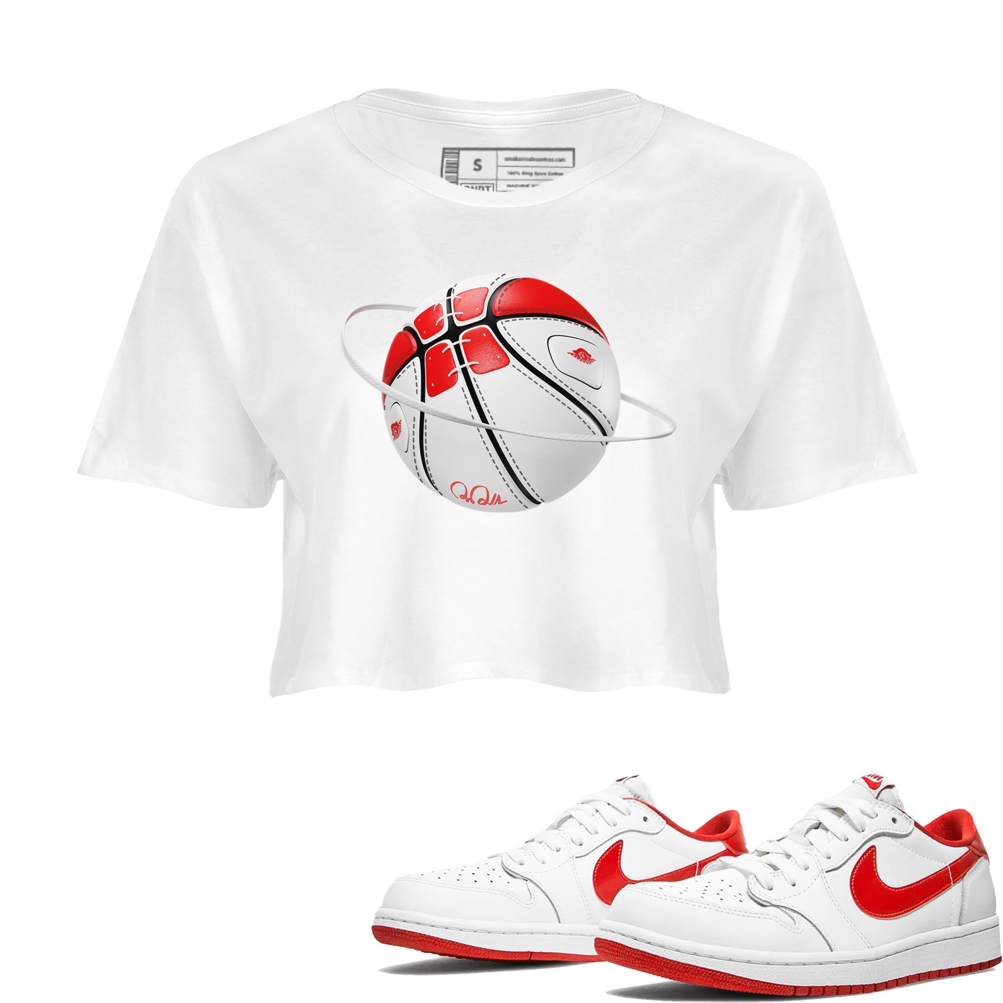Basketball Planet snkmatch Women's Top - Air Jordan 1 University Red