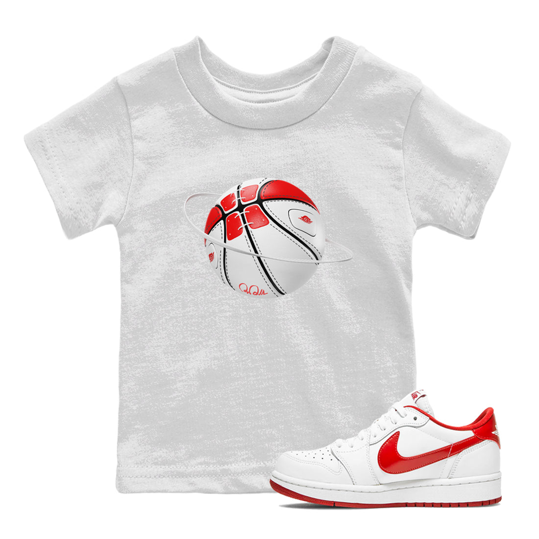 Basketball Planet snkmatch Tee Kids - Air Jordan 1 University Red