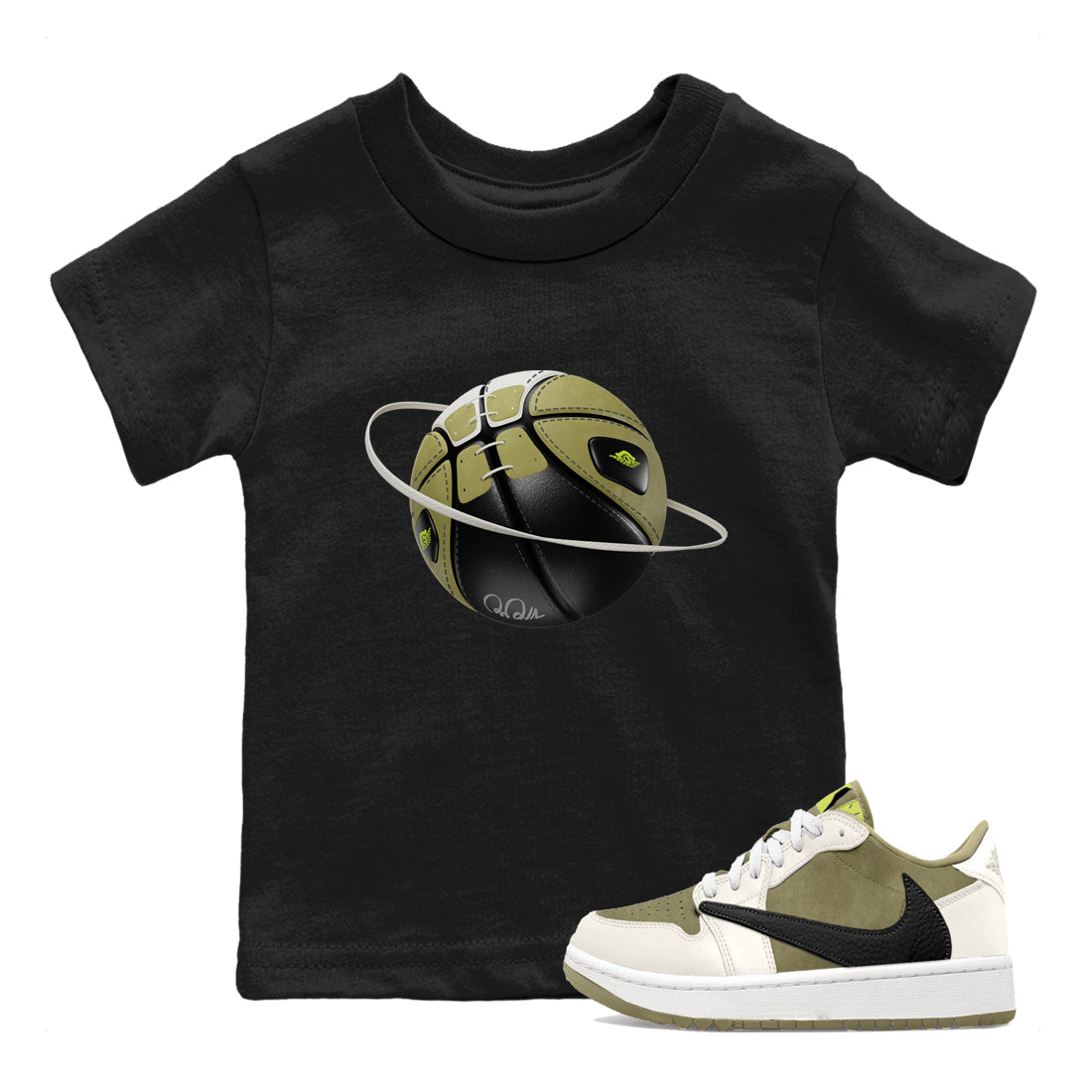 Basketball Planet snkmatch Tee Kids - Air Jordan 1 Travis Scott Golf
