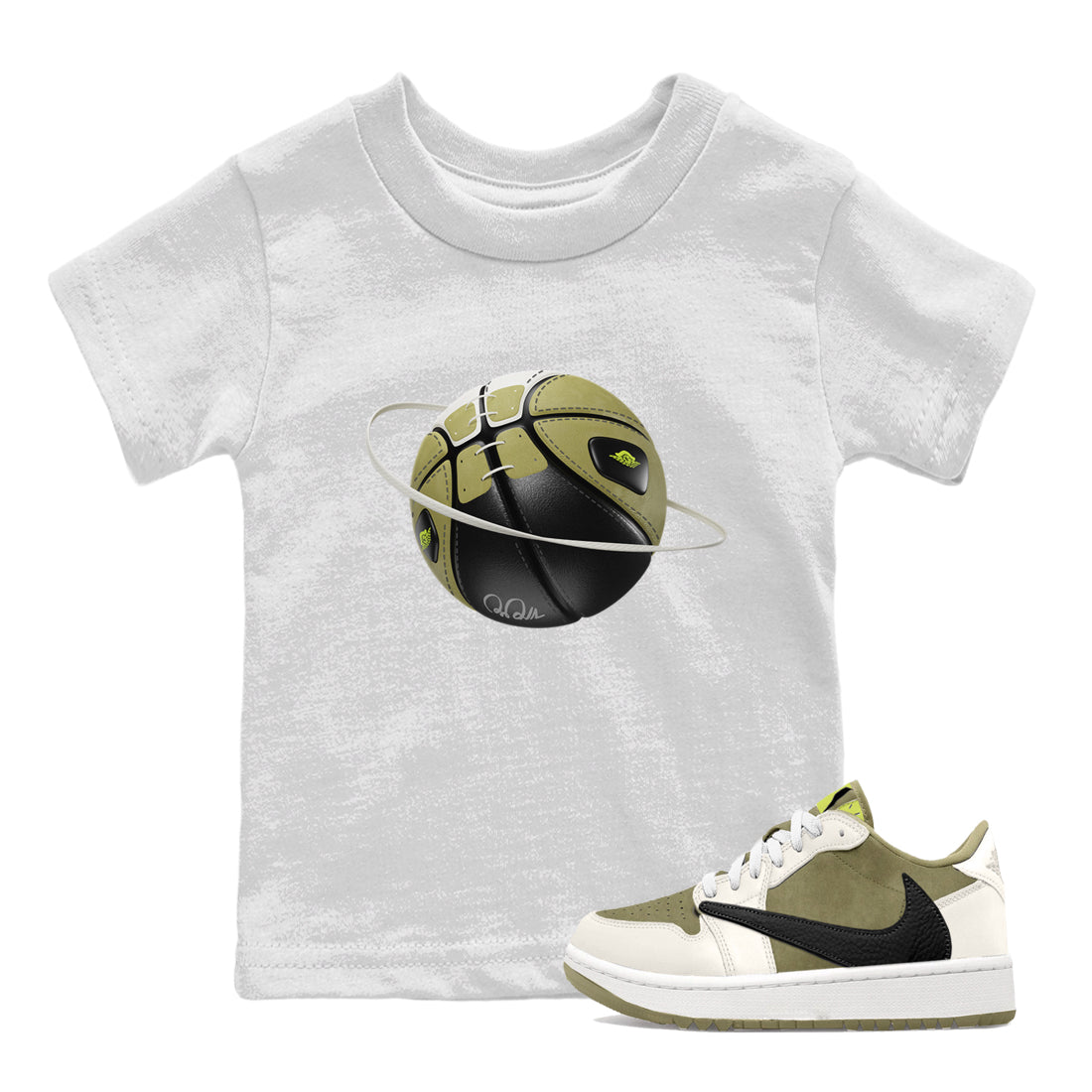 Basketball Planet snkmatch Tee Kids - Air Jordan 1 Travis Scott Golf