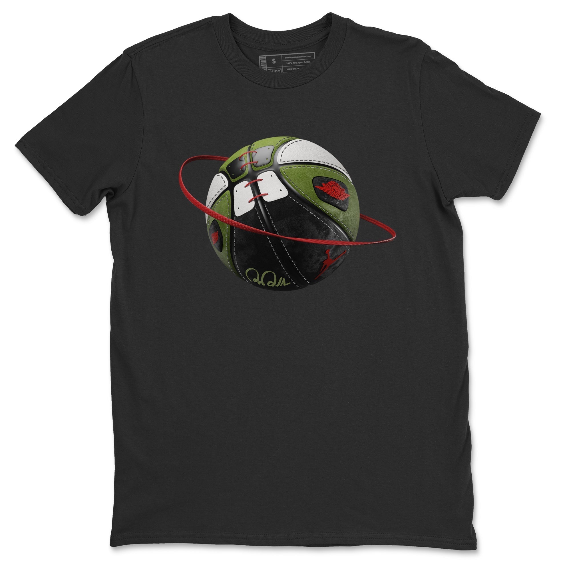 Basketball Planet Unisex Tops - Air Jordan 1 Travis Scott Olive