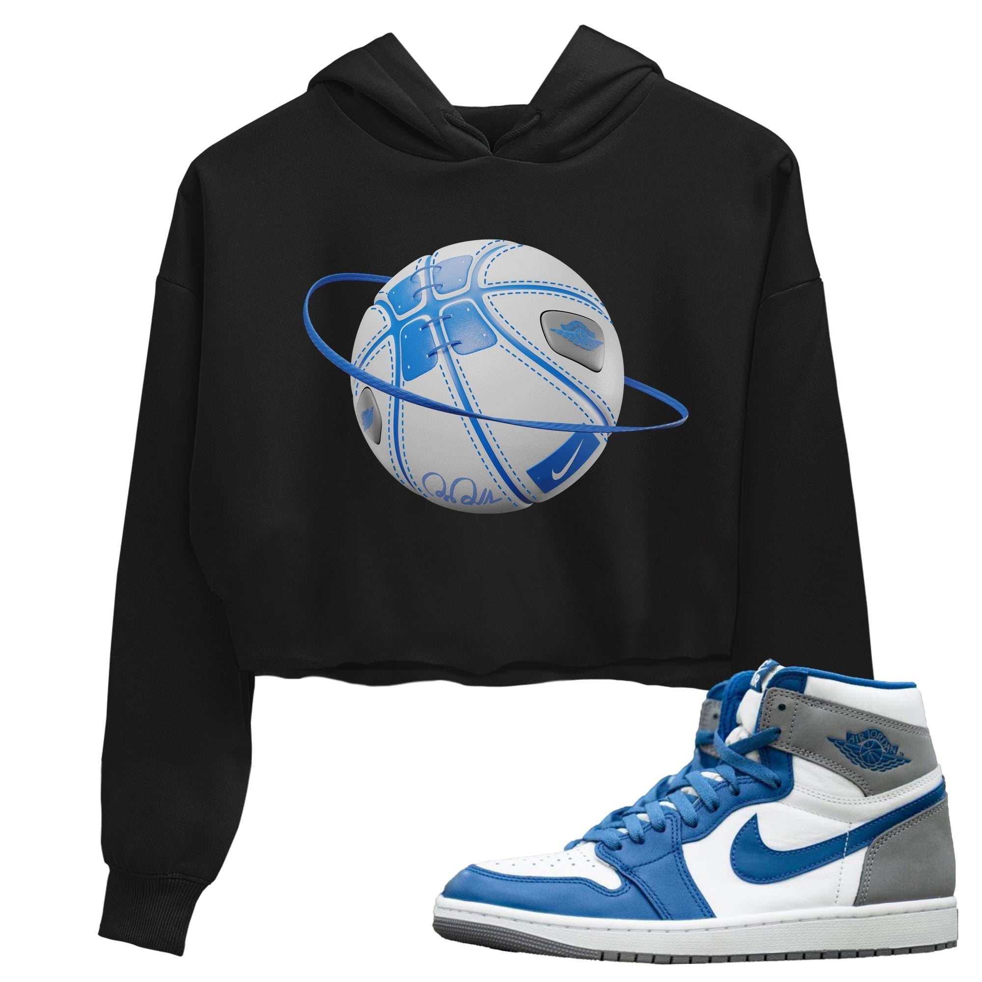 Basketball Planet Women's Tops - Air Jordan 1 True Blue