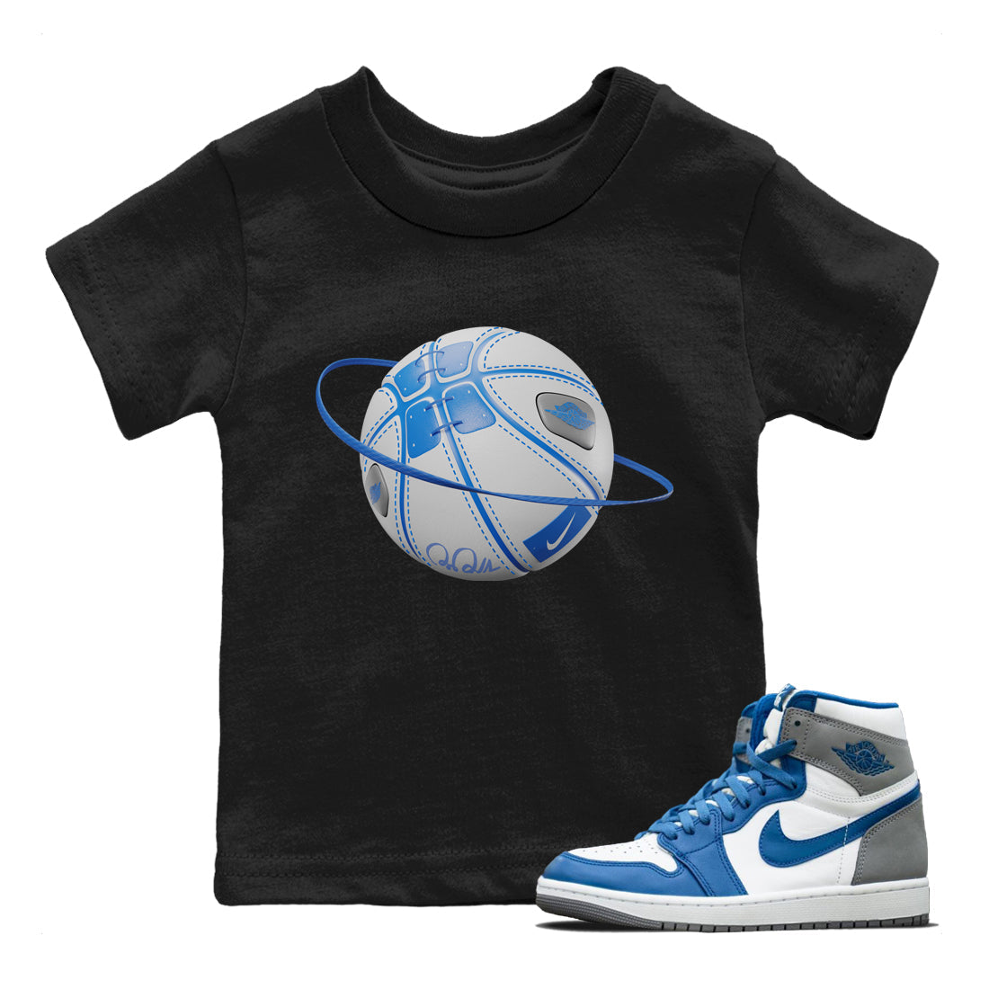 Basketball Planet Kids Tops - Air Jordan 1 Yellow Ochre
