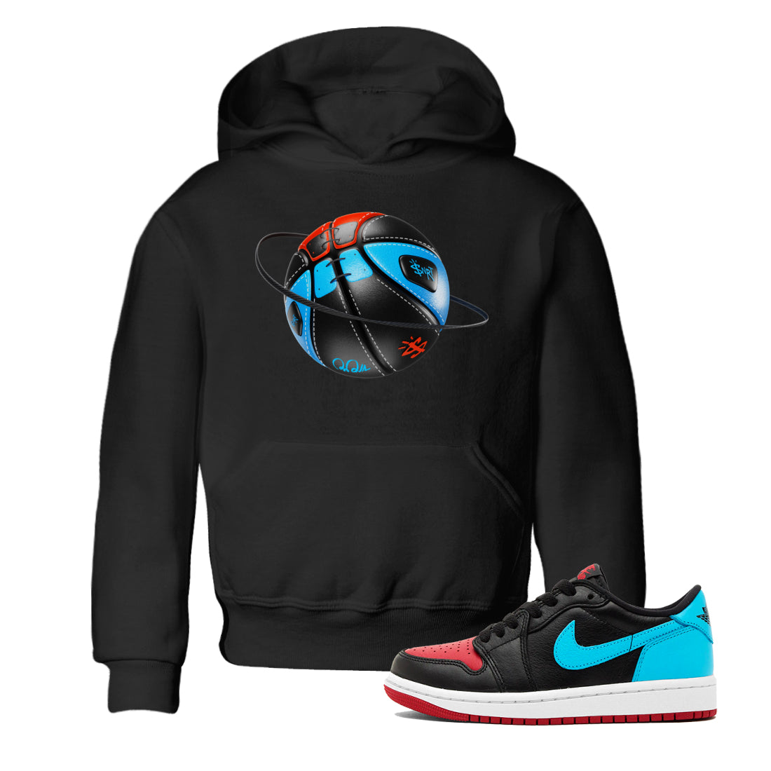 Basketball Planet Kids Tops - Air Jordan 1 UNC to Chicago