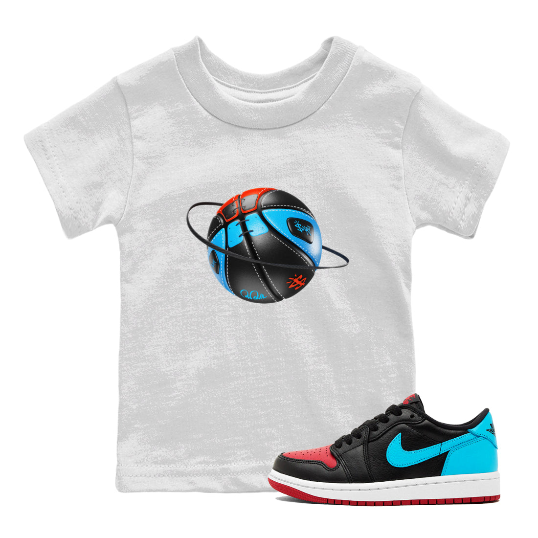 Basketball Planet Kids Tops - Air Jordan 1 UNC to Chicago