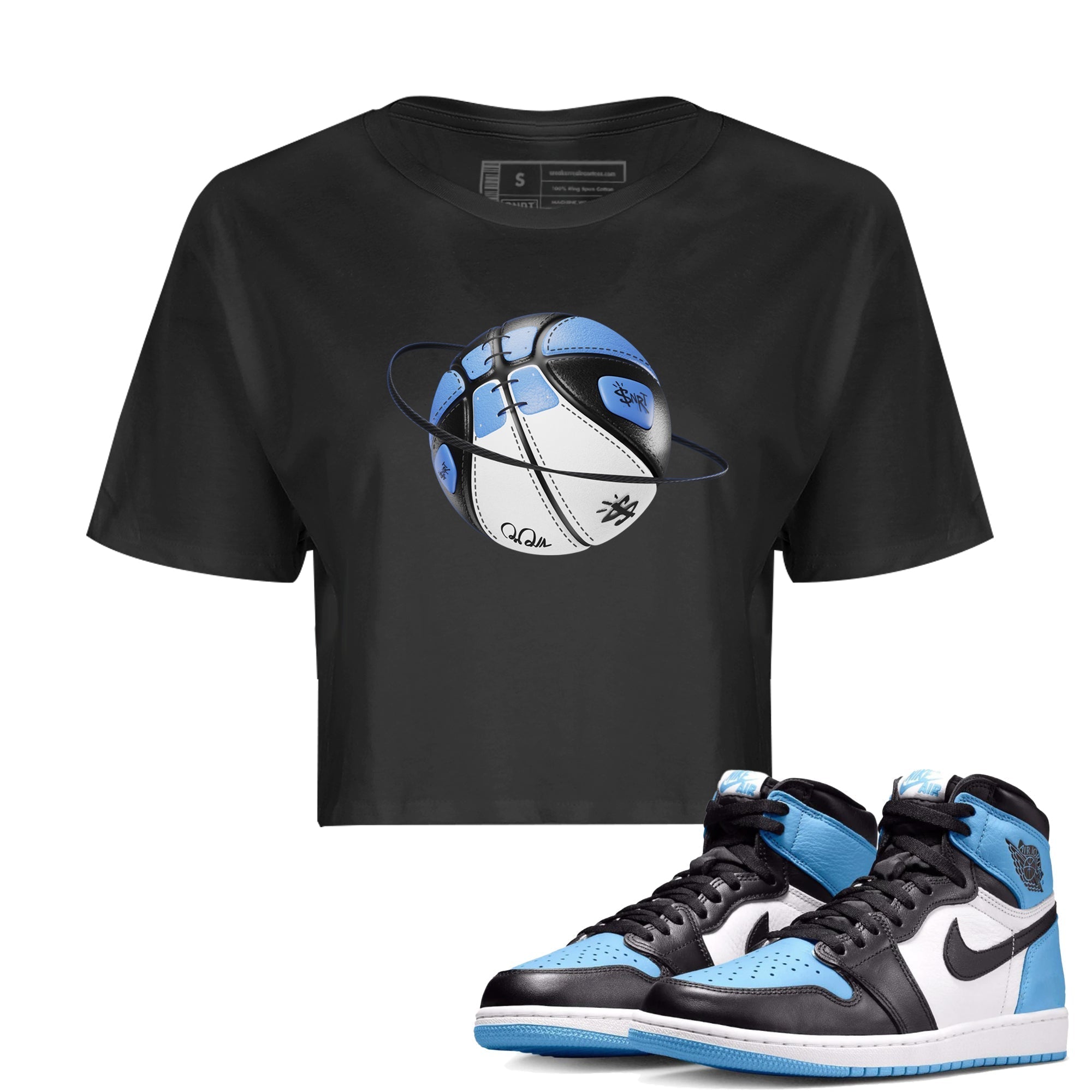 Basketball Planet Women's Tops - Air Jordan 1 UNC Toe