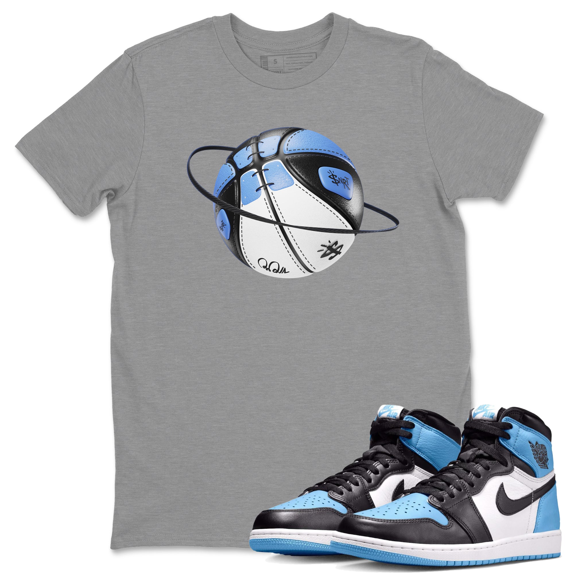 Basketball Planet Unisex Tops - Air Jordan 1 UNC Toe