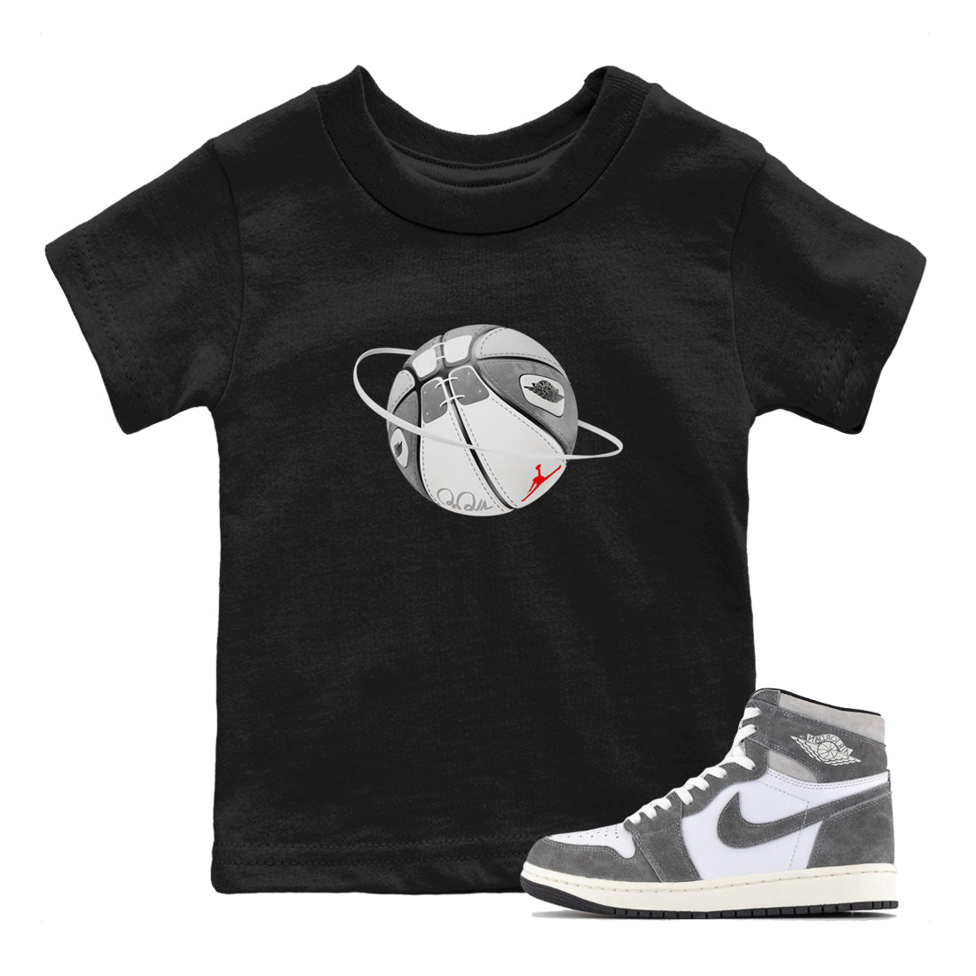 Basketball Planet Kids Tops - Air Jordan 1 Washed Heritage