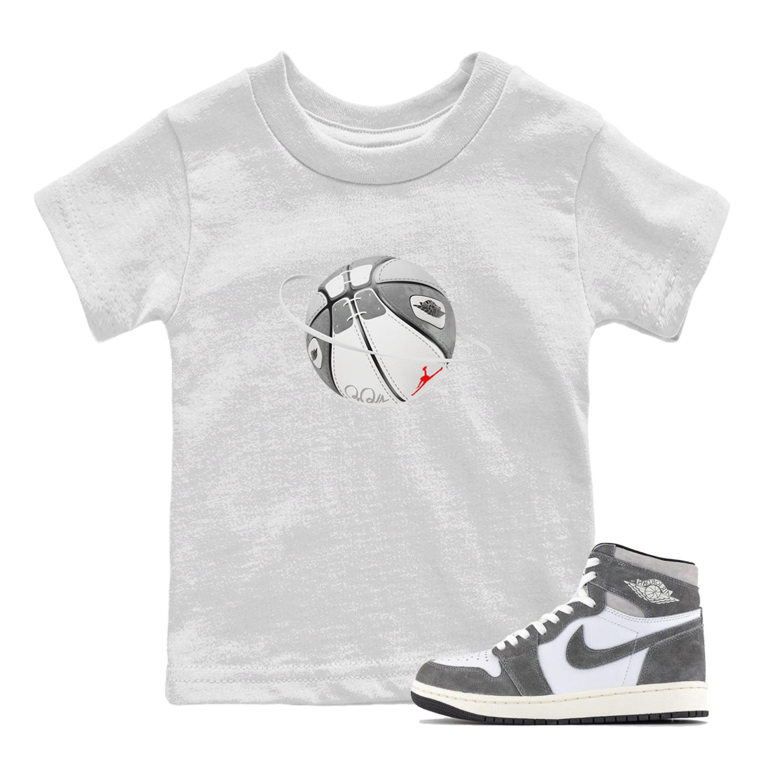 Basketball Planet Kids Tops - Air Jordan 1 Washed Heritage