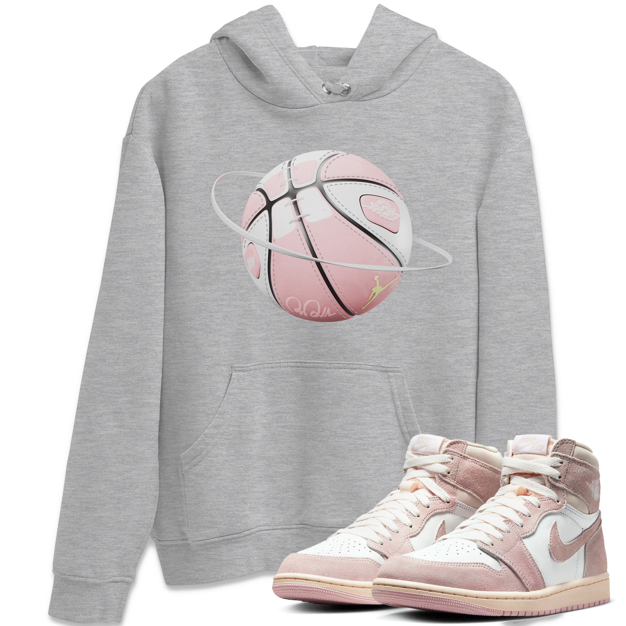 Basketball Planet Unisex Tops - Air Jordan 1 Washed Pink