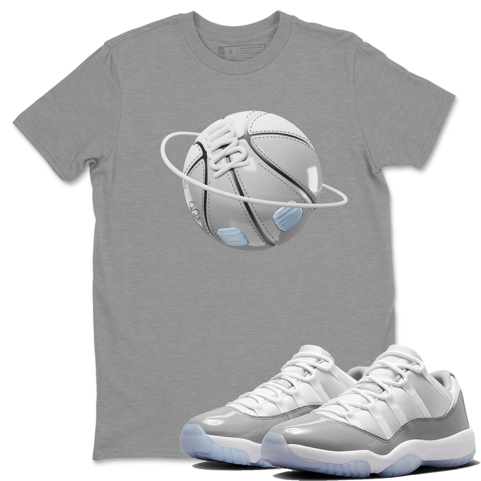 Basketball Planet Unisex Tops - Air Jordan 11 White Cement