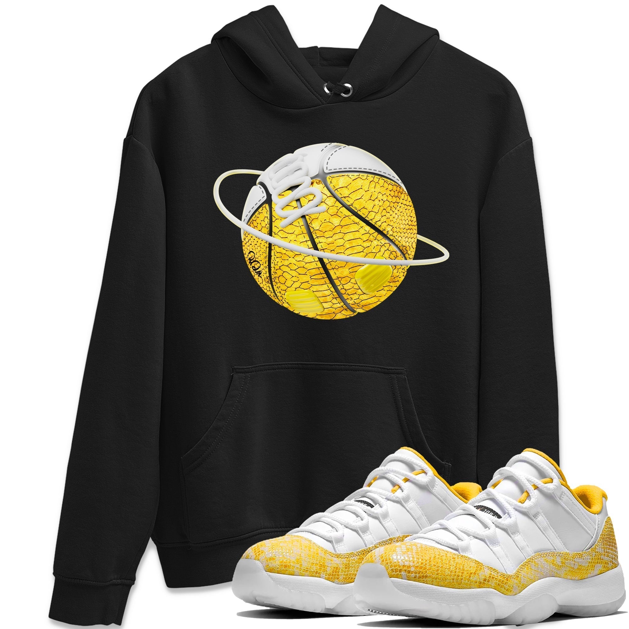 Basketball Planet Unisex Tops - Air Jordan 11 Yellow Python