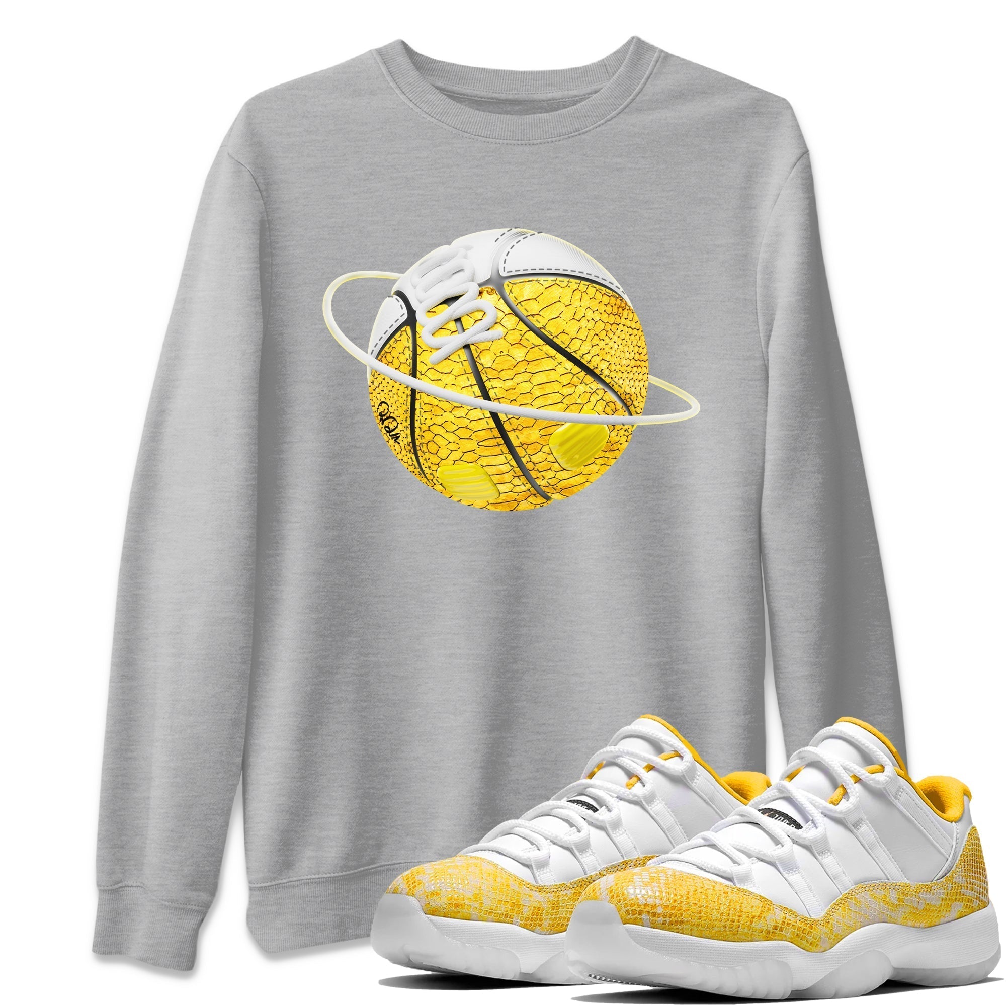 Basketball Planet Unisex Tops - Air Jordan 11 Yellow Python