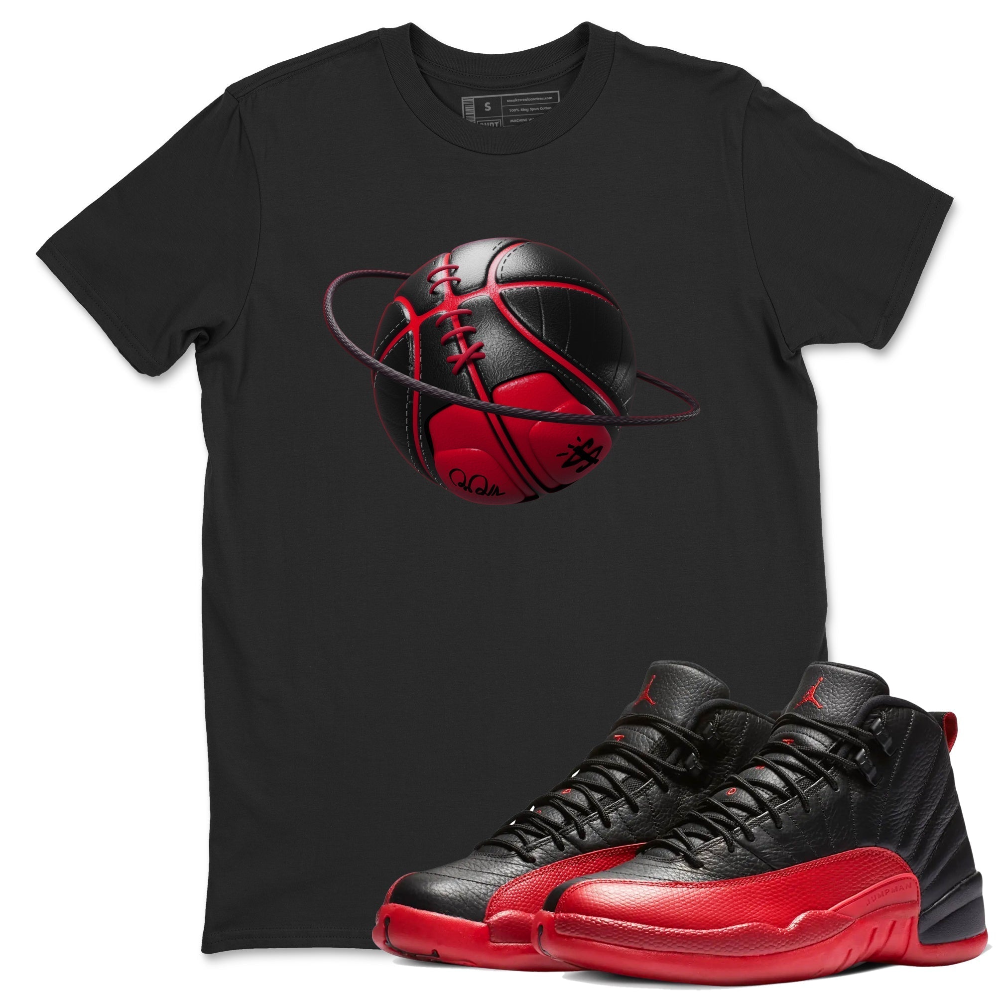 Basketball Planet snkmatch Tees - Air Jordan 12 Flu Game