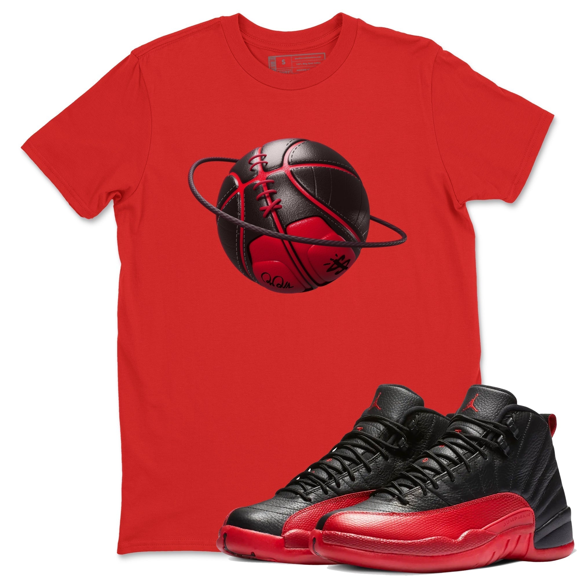 Basketball Planet snkmatch Tees - Air Jordan 12 Flu Game