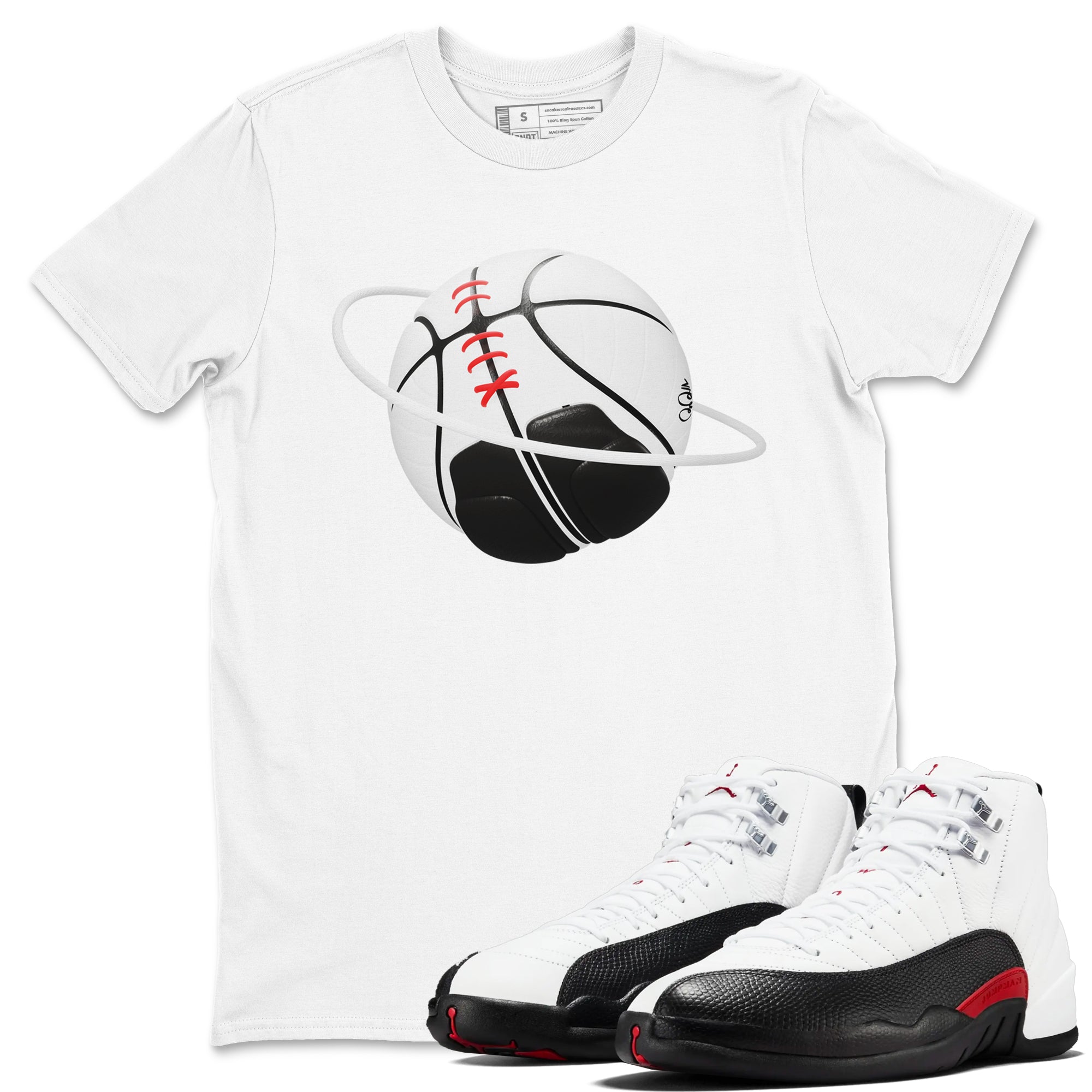 Basketball Planet snkmatch Tees - Air Jordan 12 Taxi Flip