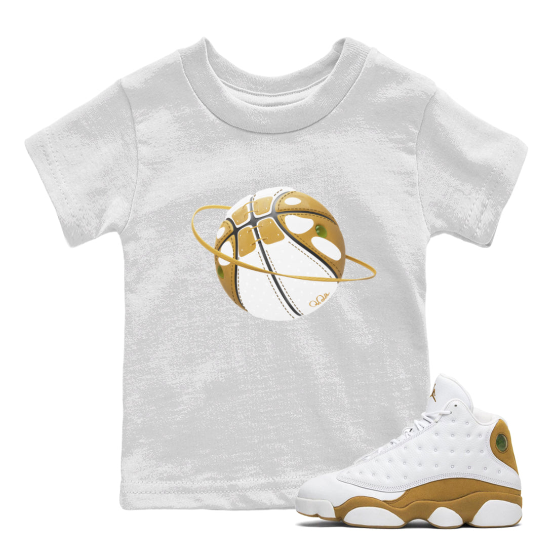 Basketball Planet Kids Tops - Air Jordan 13 Wheat