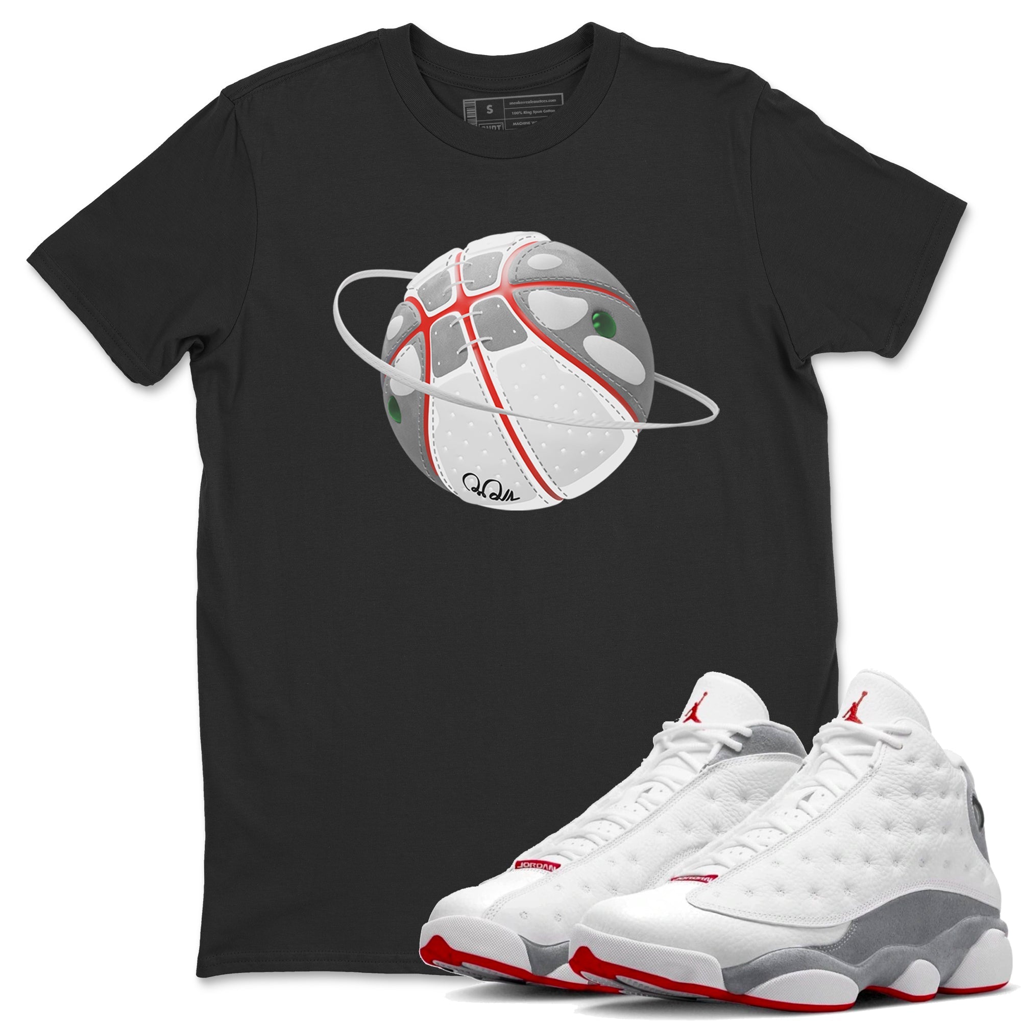 Basketball Planet Unisex Tops - Air Jordan 13 Wolf Grey