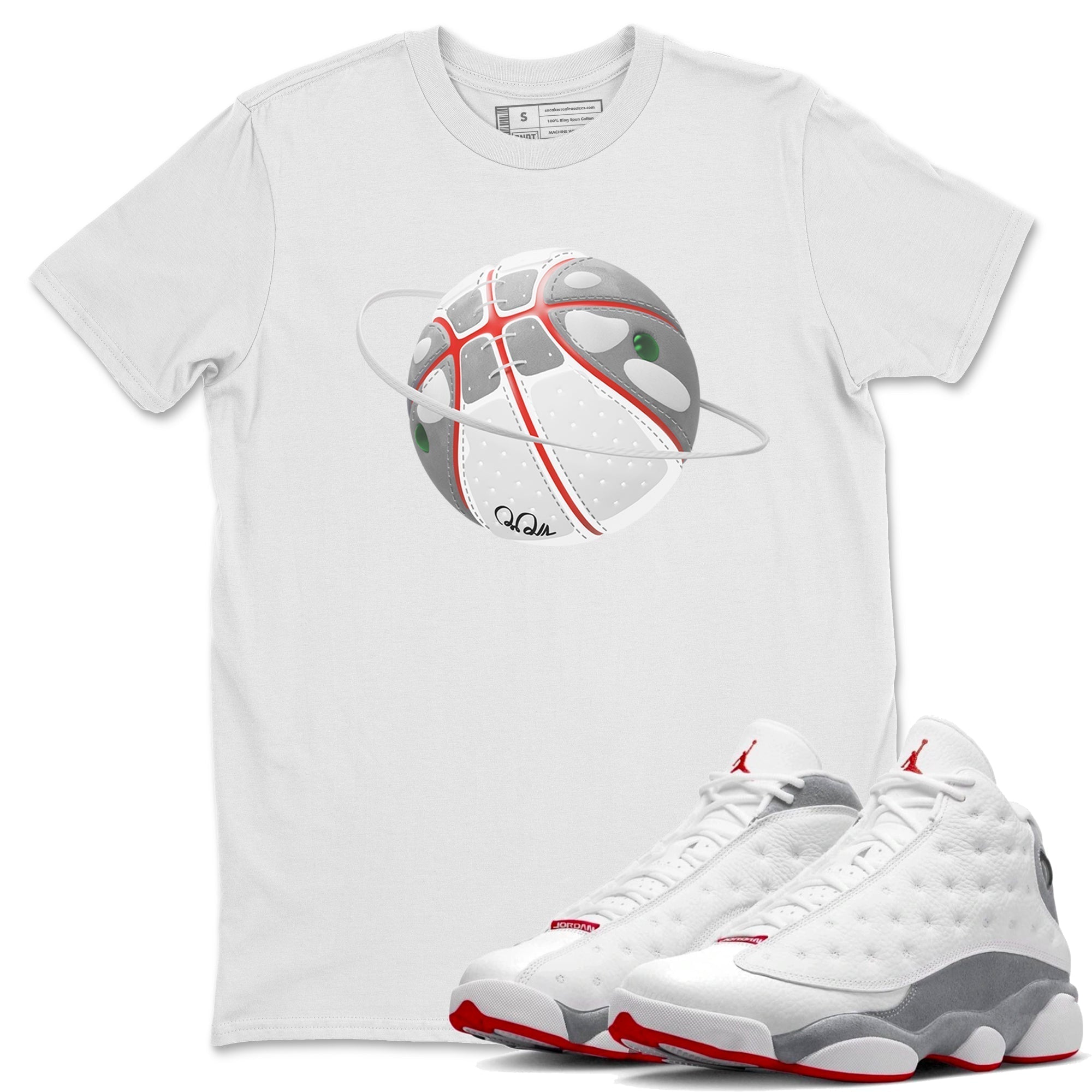 Basketball Planet Unisex Tops - Air Jordan 13 Wolf Grey