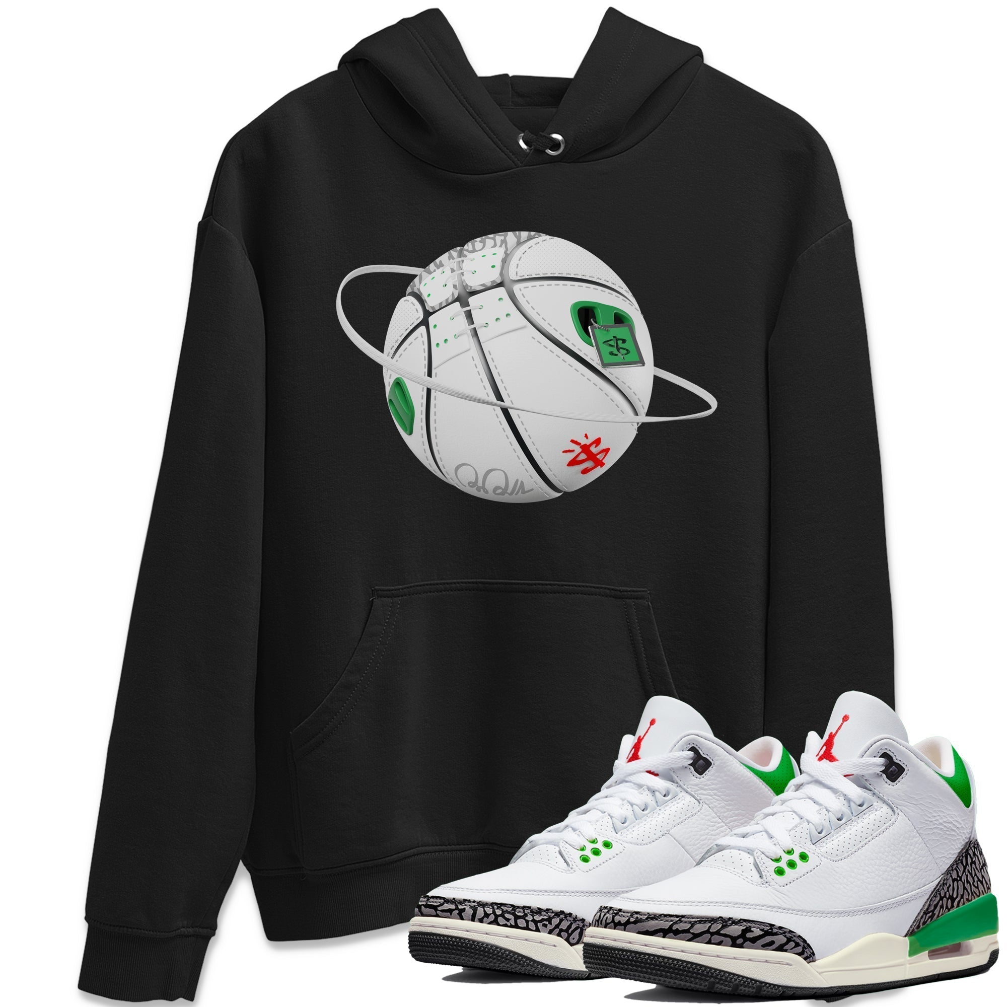 Basketball Planet Unisex Tops - Air Jordan 3 Lucky Green