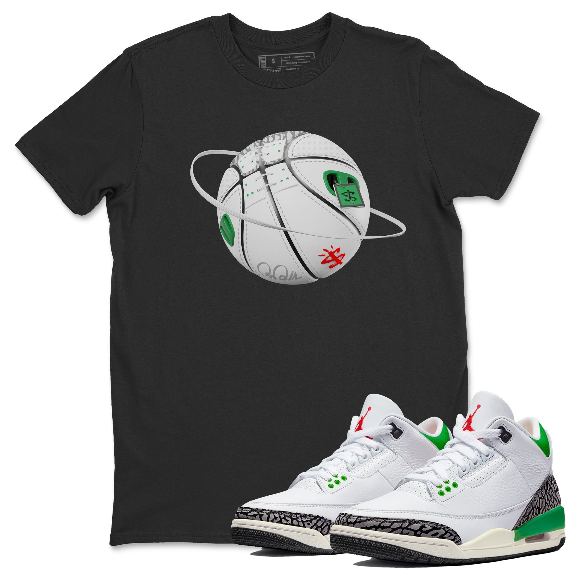 Basketball Planet Unisex Tops - Air Jordan 3 Lucky Green