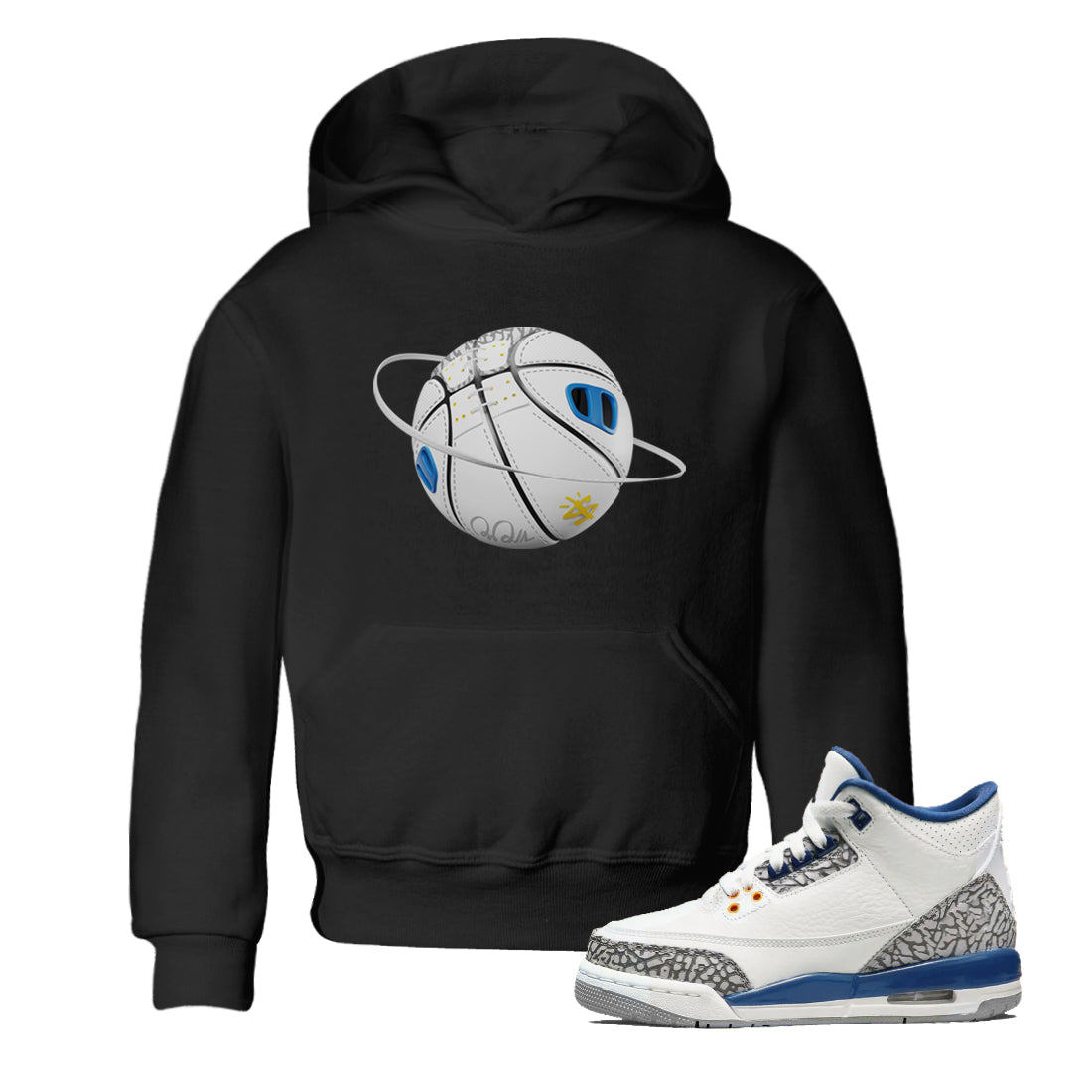 Basketball Planet Kids Tops - Air Jordan 3 Wizards