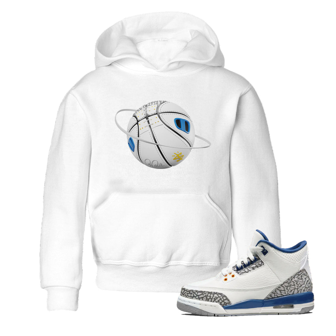 Basketball Planet Kids Tops - Air Jordan 3 Wizards