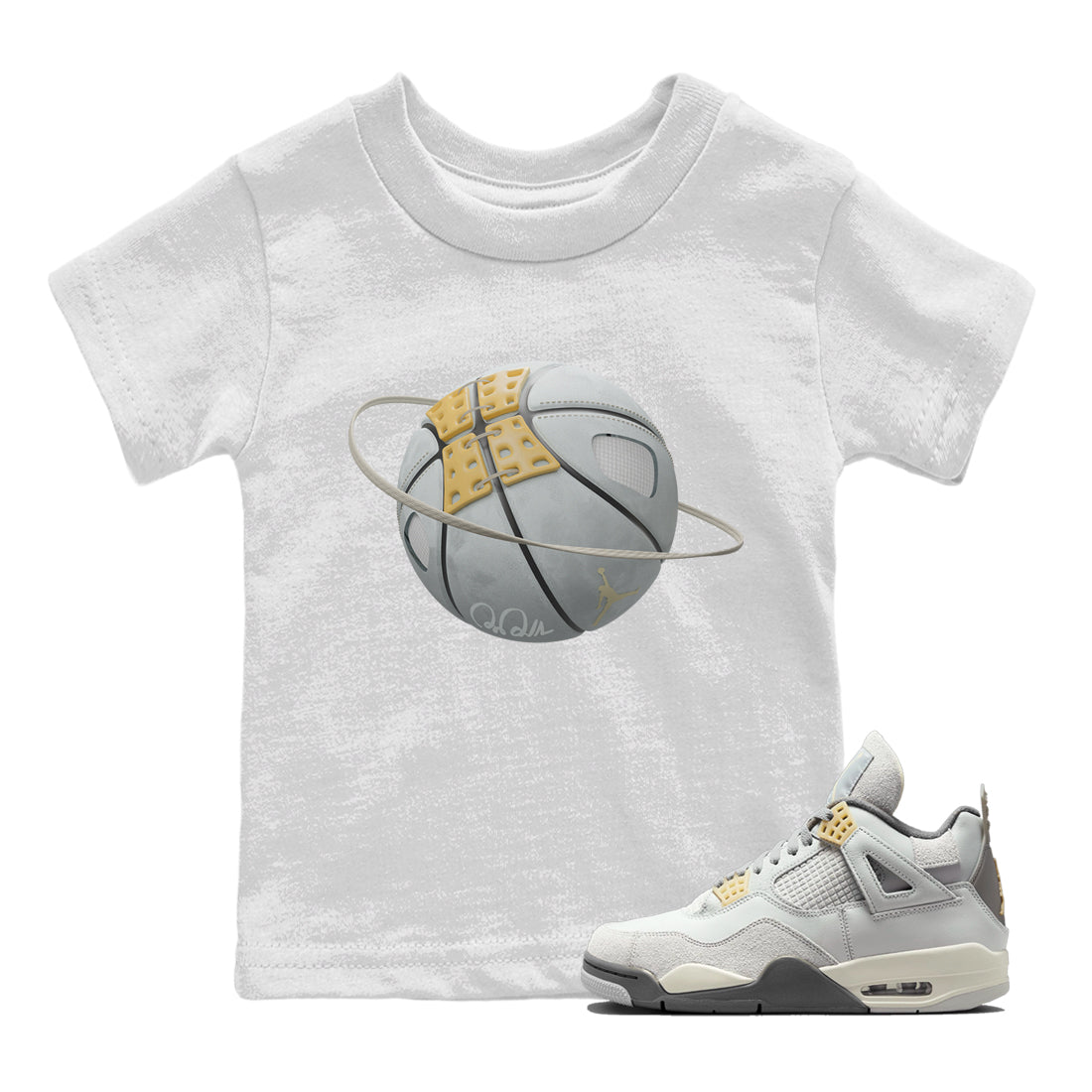Basketball Planet Kids Tops - Air Jordan 4 Craft
