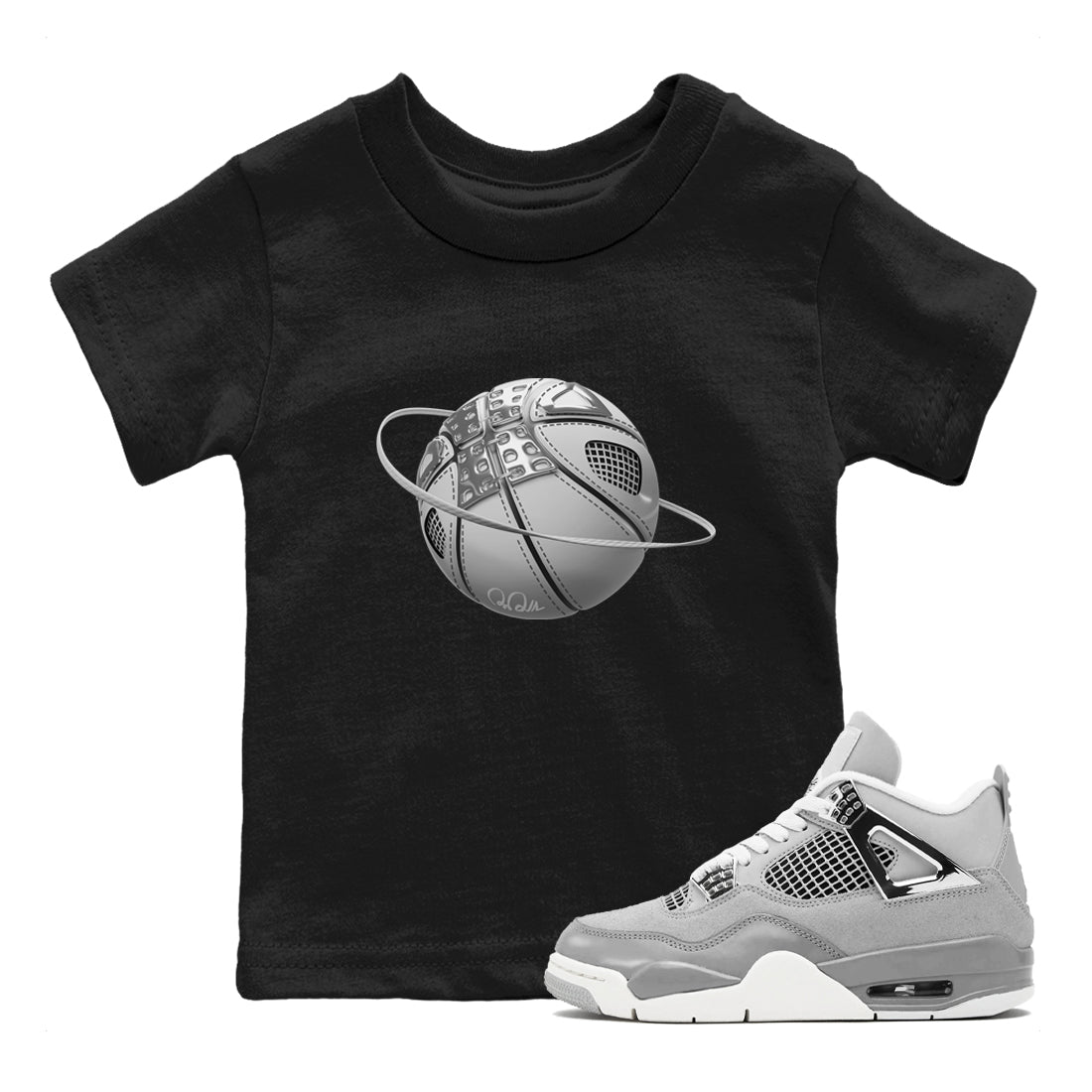Basketball Planet snkmatch Tee Kids - Air Jordan 4 Frozen Moments