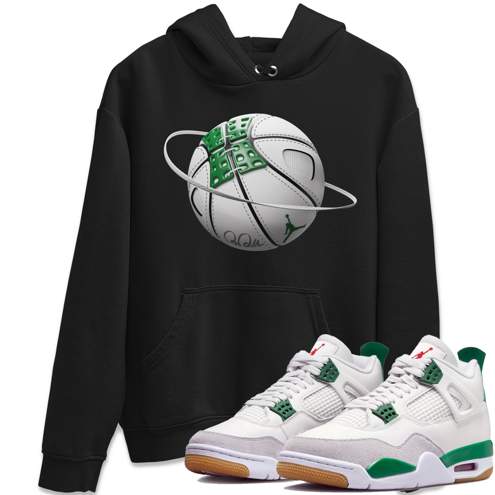 Basketball Planet Unisex Tops - Air Jordan 4 Pine Green