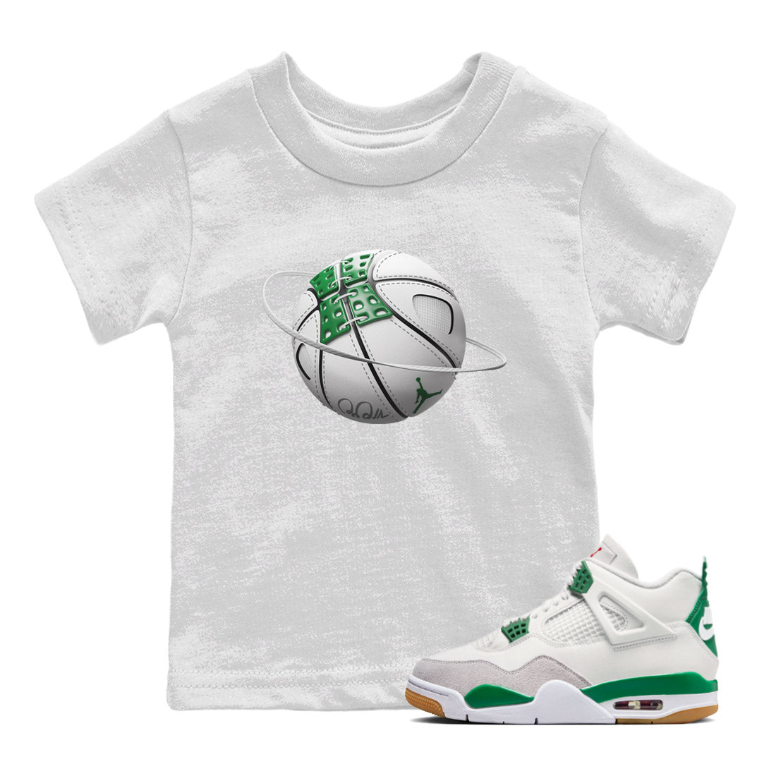 Basketball Planet Kids Tops - Air Jordan 4 Pine Green SB