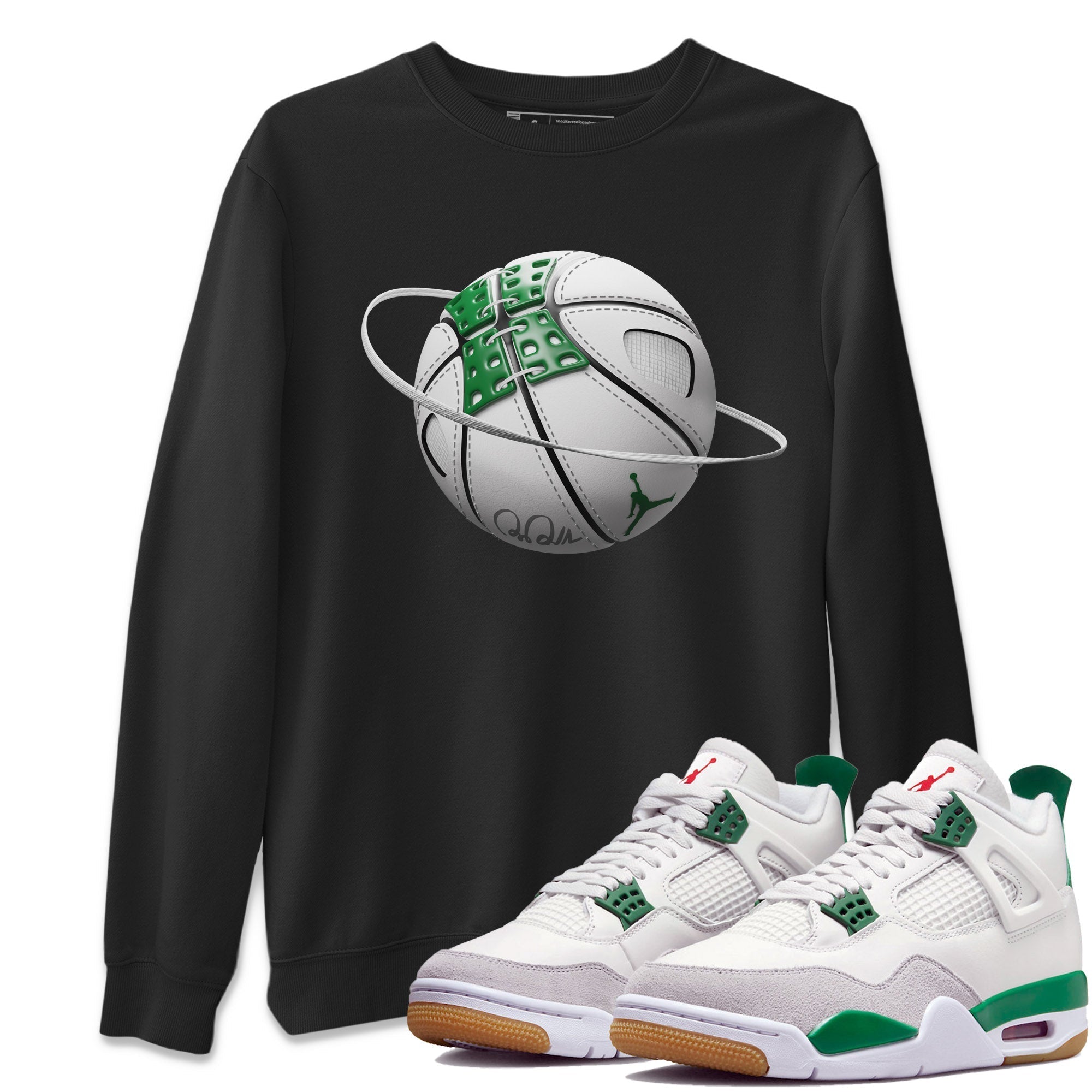 Basketball Planet Unisex Tops - Air Jordan 4 Pine Green