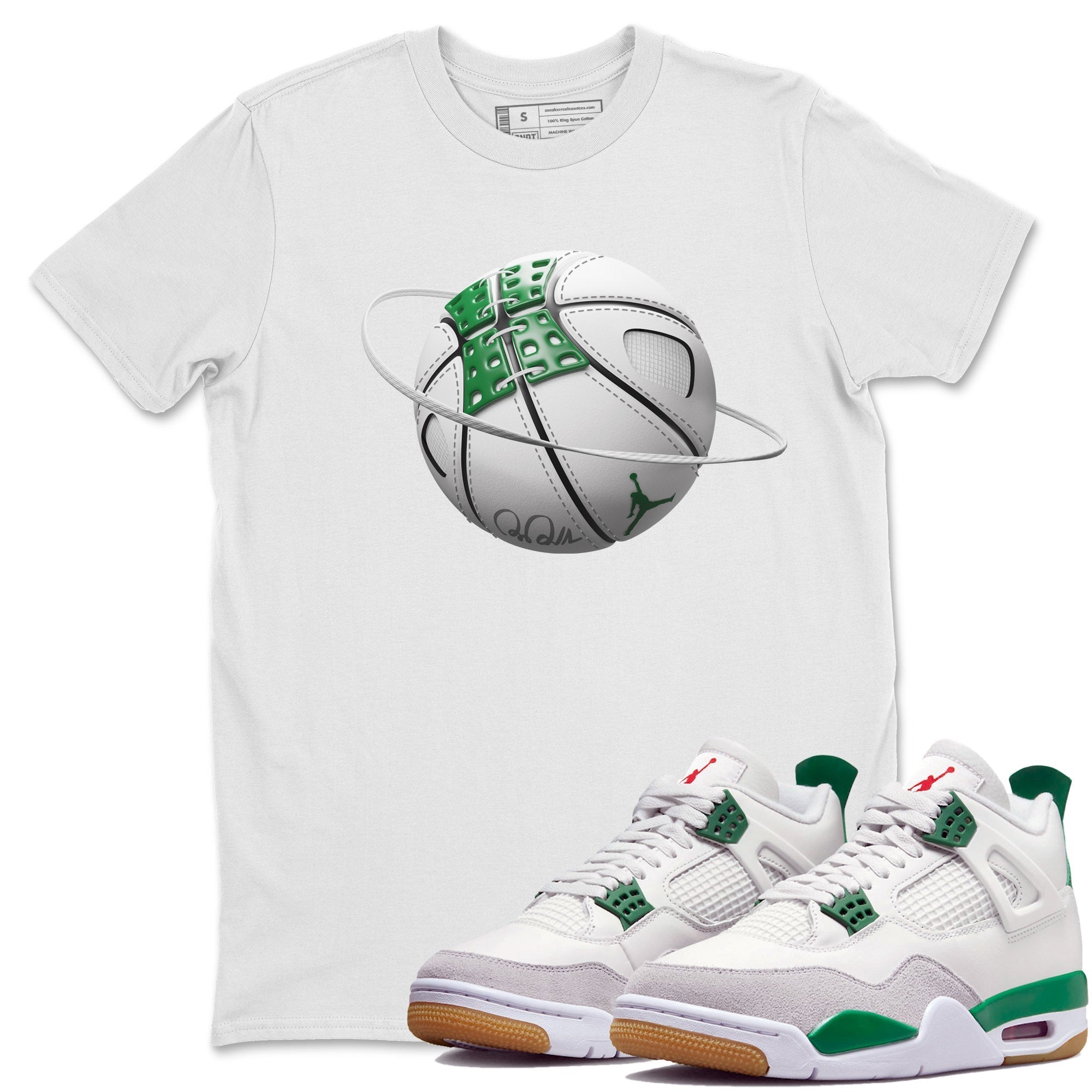 Basketball Planet Unisex Tops - Air Jordan 4 Pine Green