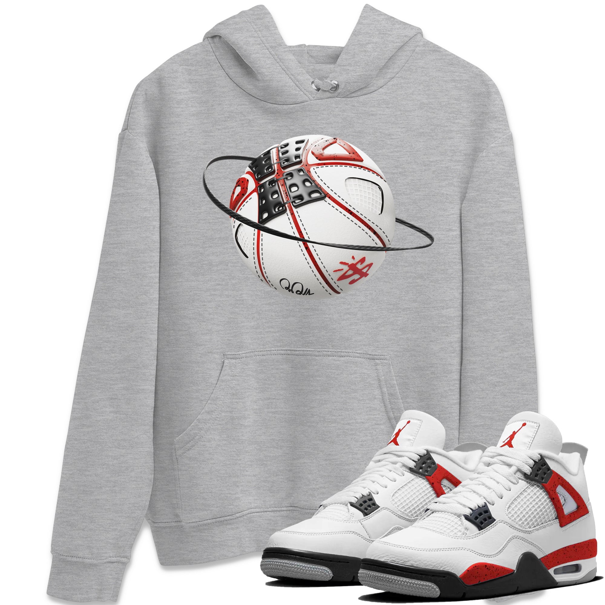 Basketball Planet Unisex Tops - Air Jordan 4 Red Cement
